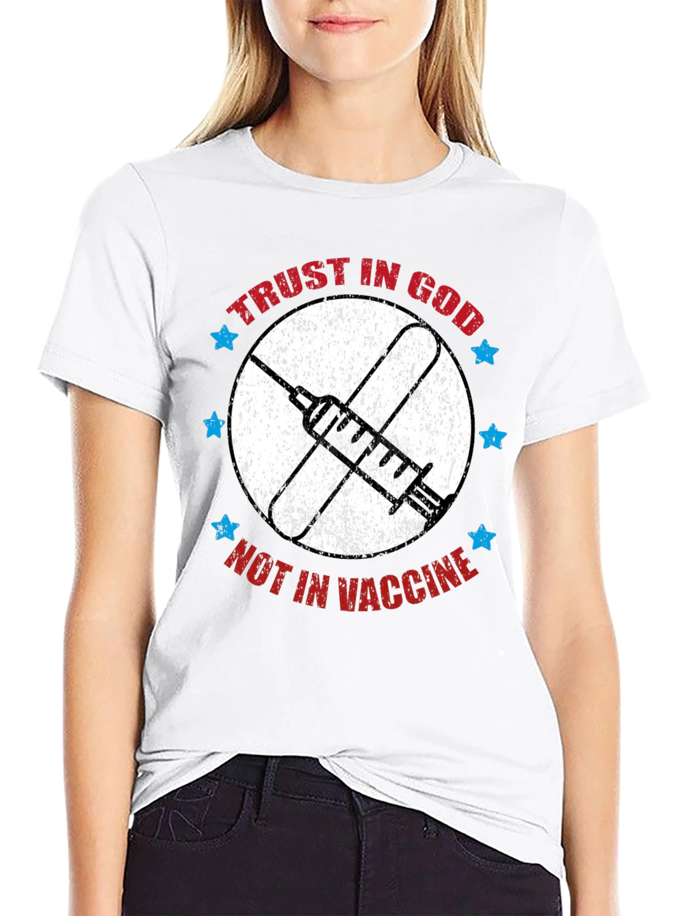 Black Trust in God T-Shirt - Anti Vaccine Tee view 9