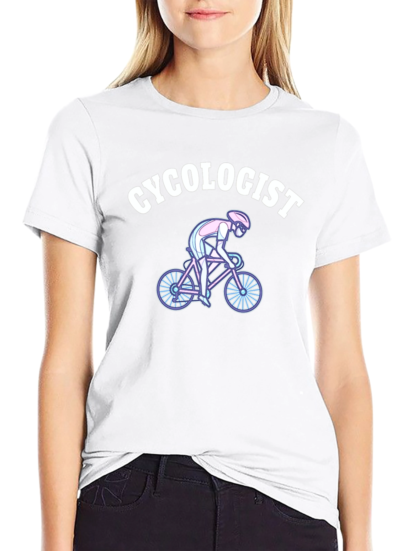 Black Cycologist T-Shirt - Bike Lover Tee view 9