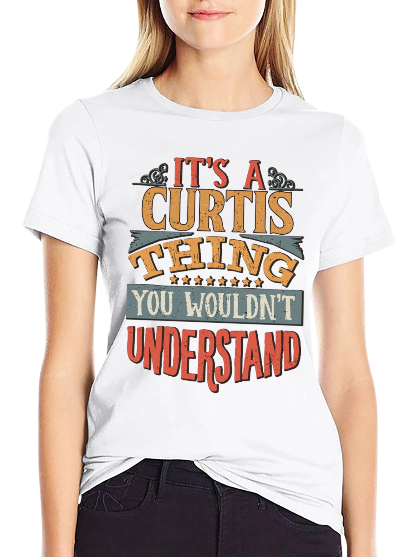 Black It's A CURTIS Thing T-Shirt view 9