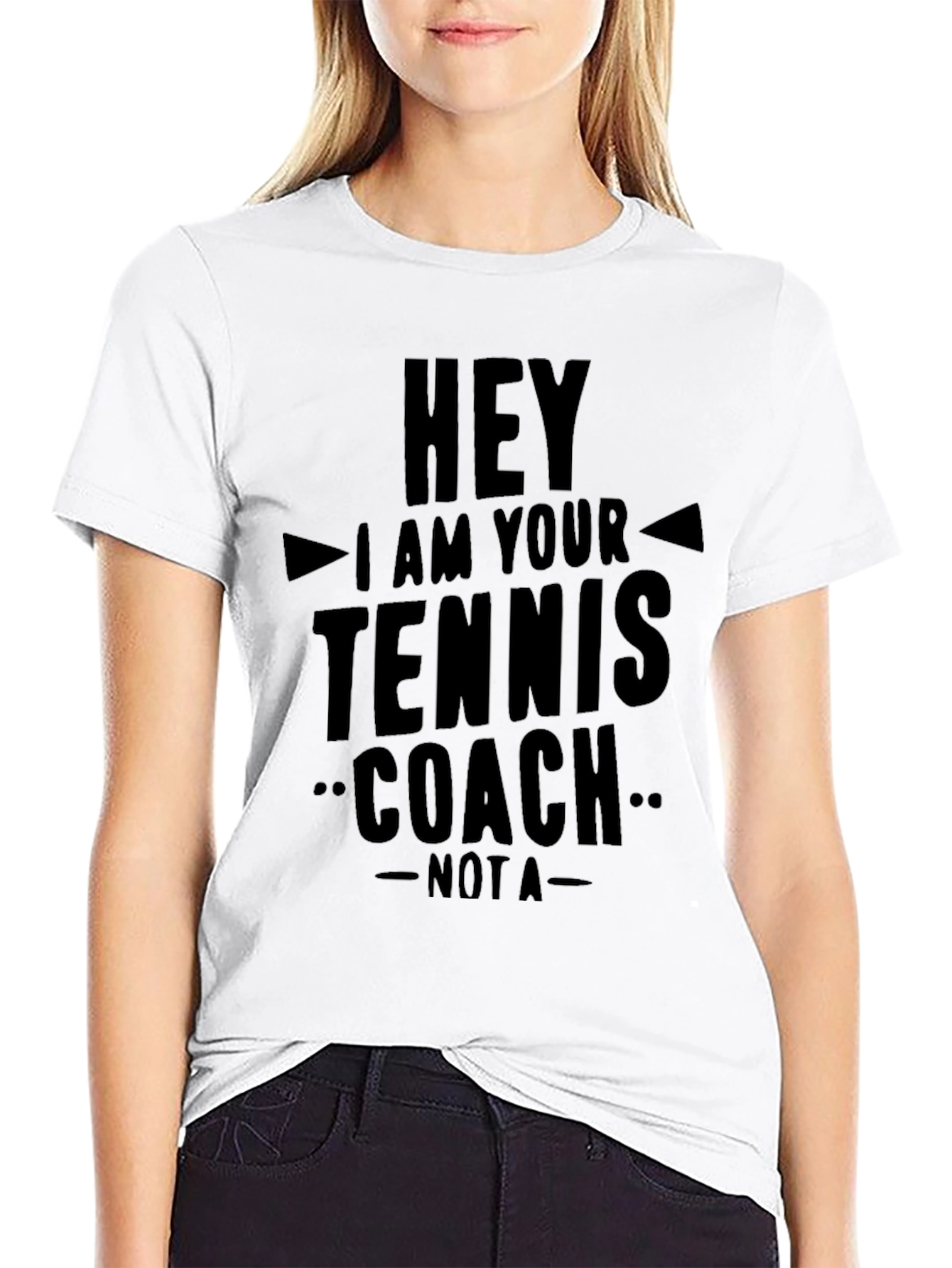 Black Tennis Coach T-Shirt - Funny Sarcastic Tee view 9