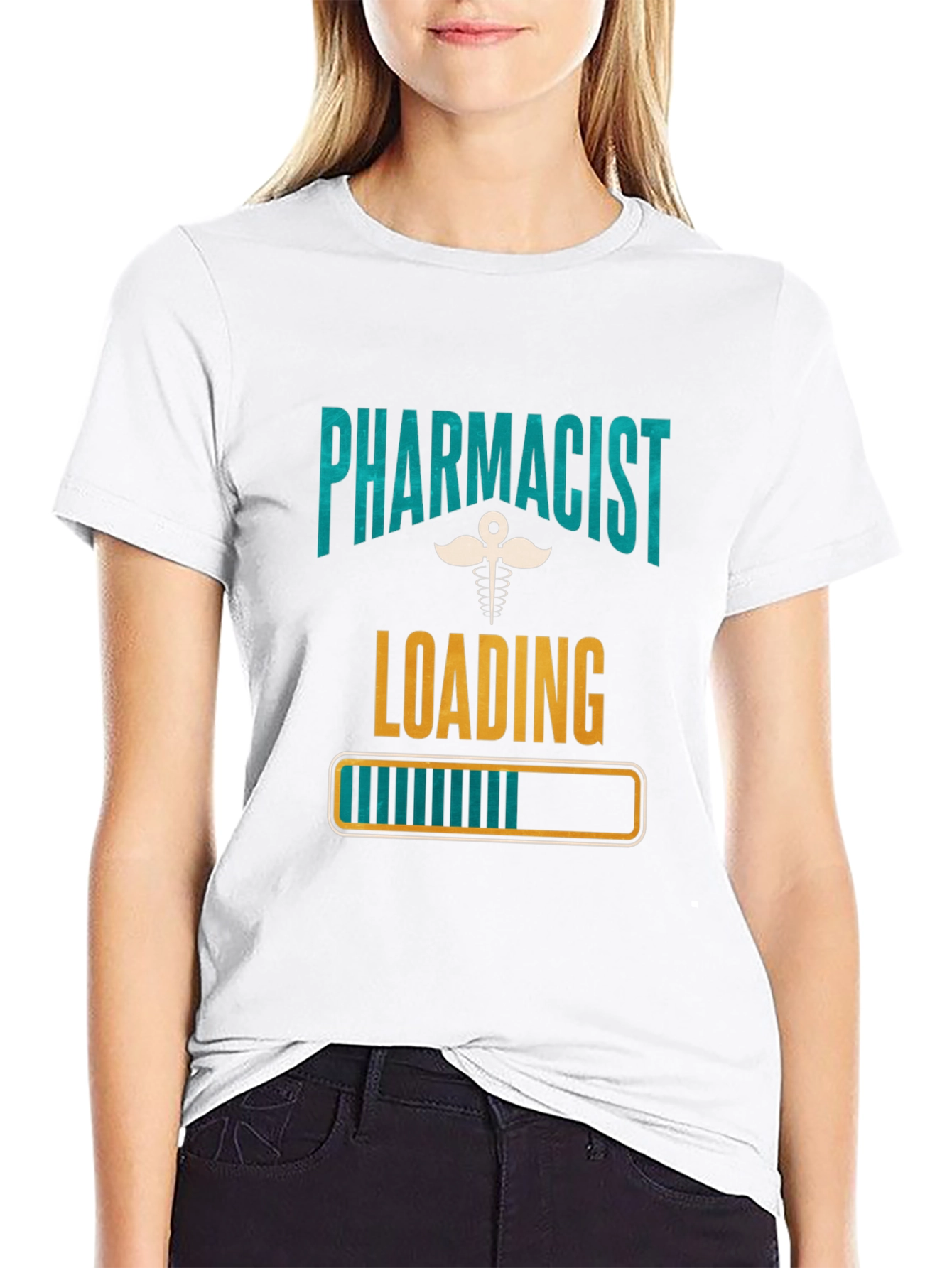 Black Pharmacist Loading T-Shirt - Funny Gift view 9
