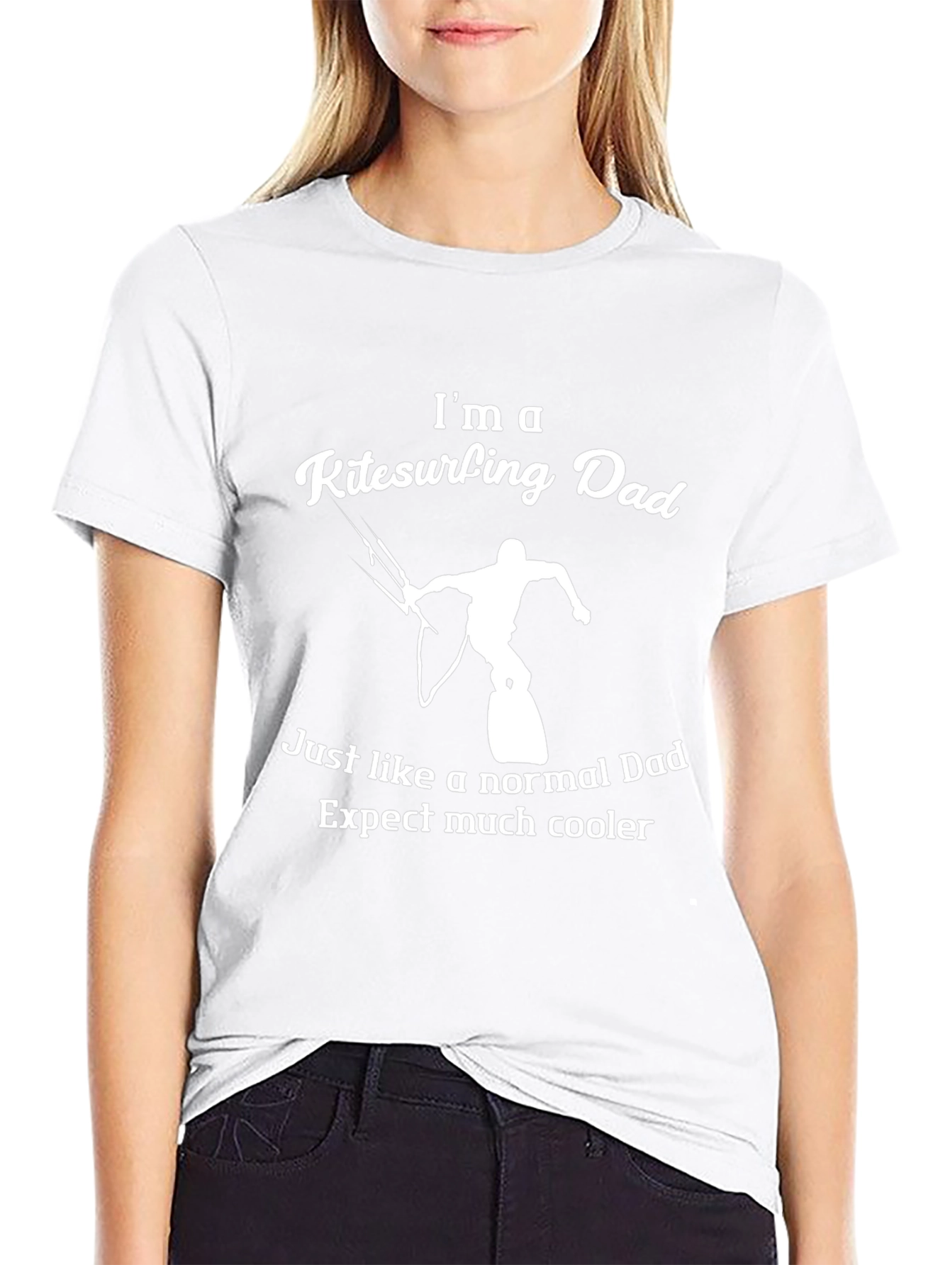 Black Kitesurfing Dad T-Shirt - Cool Father's Day Gift view 9