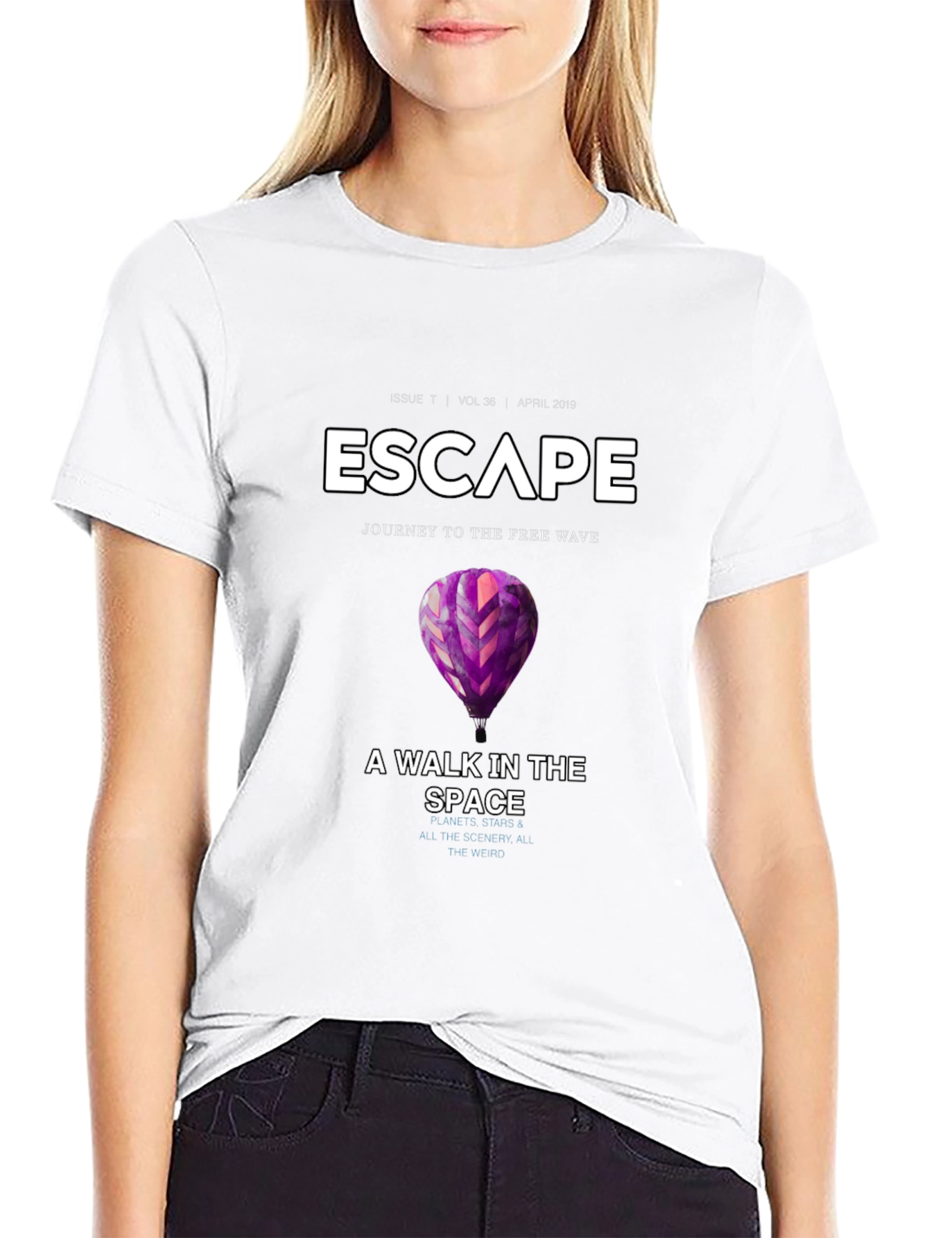 Black Escape Black Graphic T-Shirt view 9