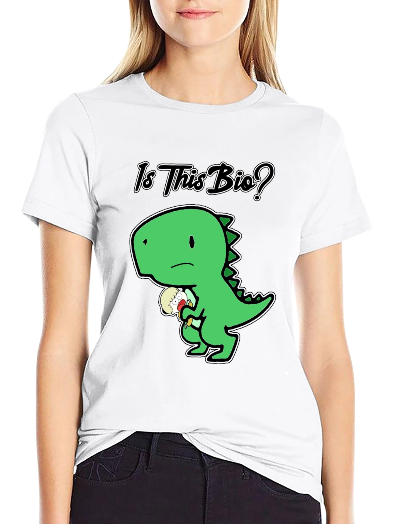 Black Is This Bio? Dinosaur T-Shirt view 9