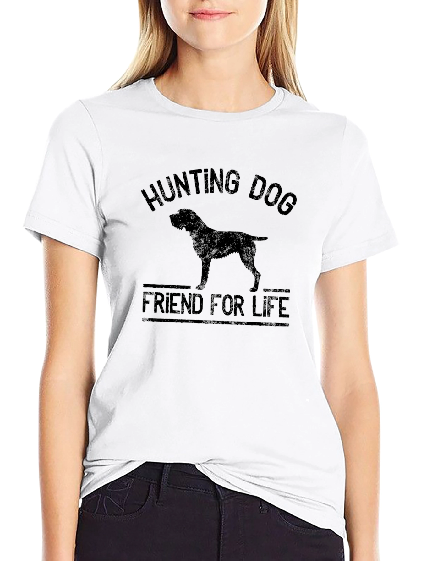 Black Hunting Dog Friend For Life T-Shirt view 9