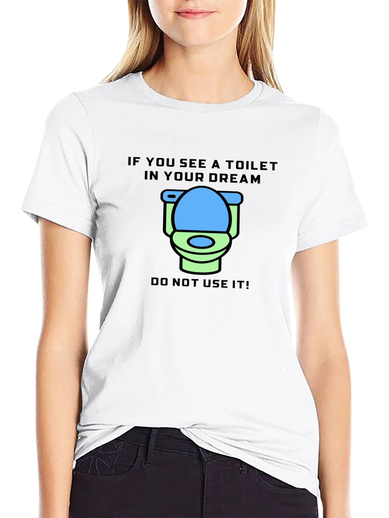 Black Dream Toilet T-Shirt - Funny Graphic Tee view 9