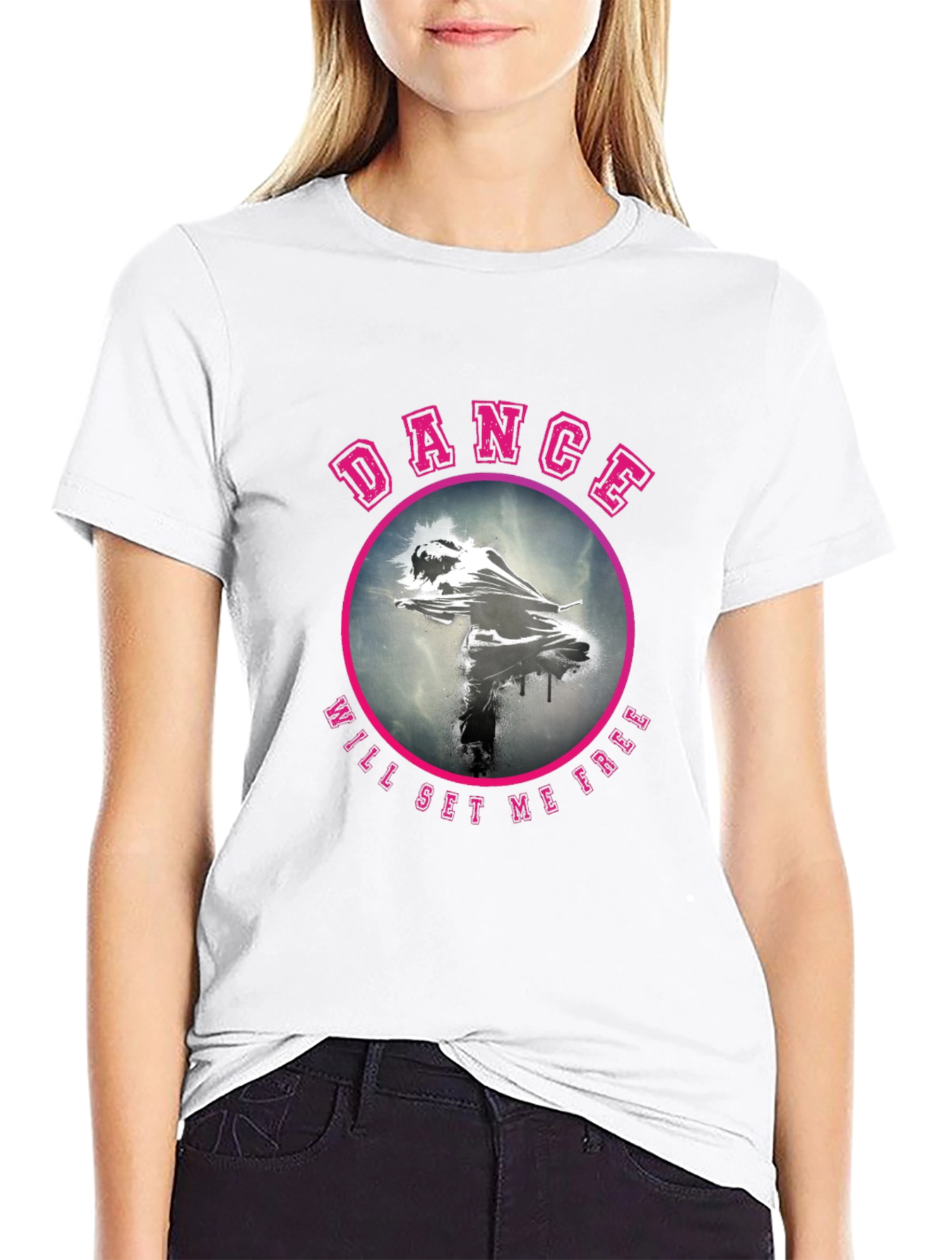 Black Dance Will Set Me Free Graphic Tee view 9