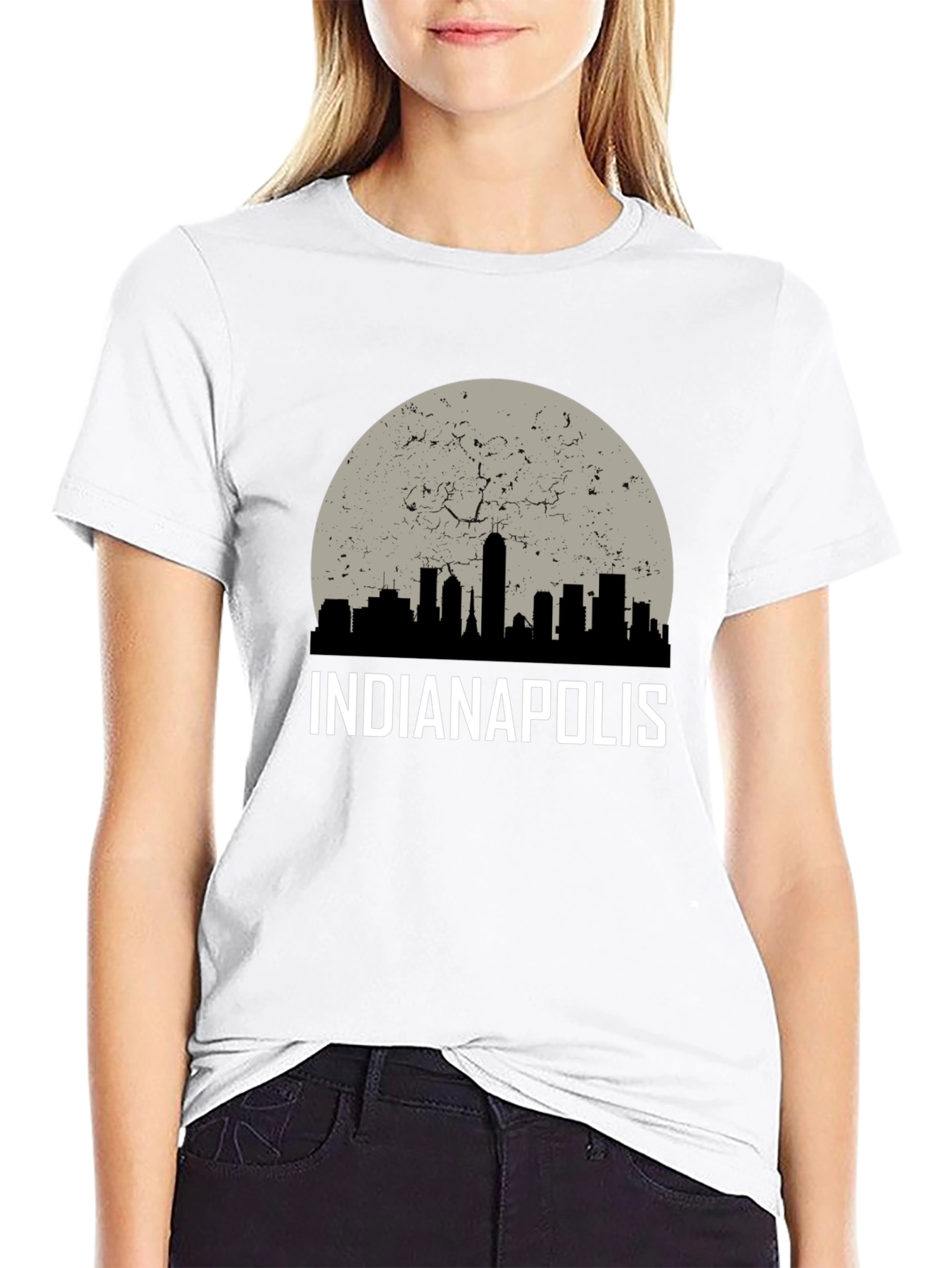 Indianapolis Skyline Graphic T-Shirt - 9