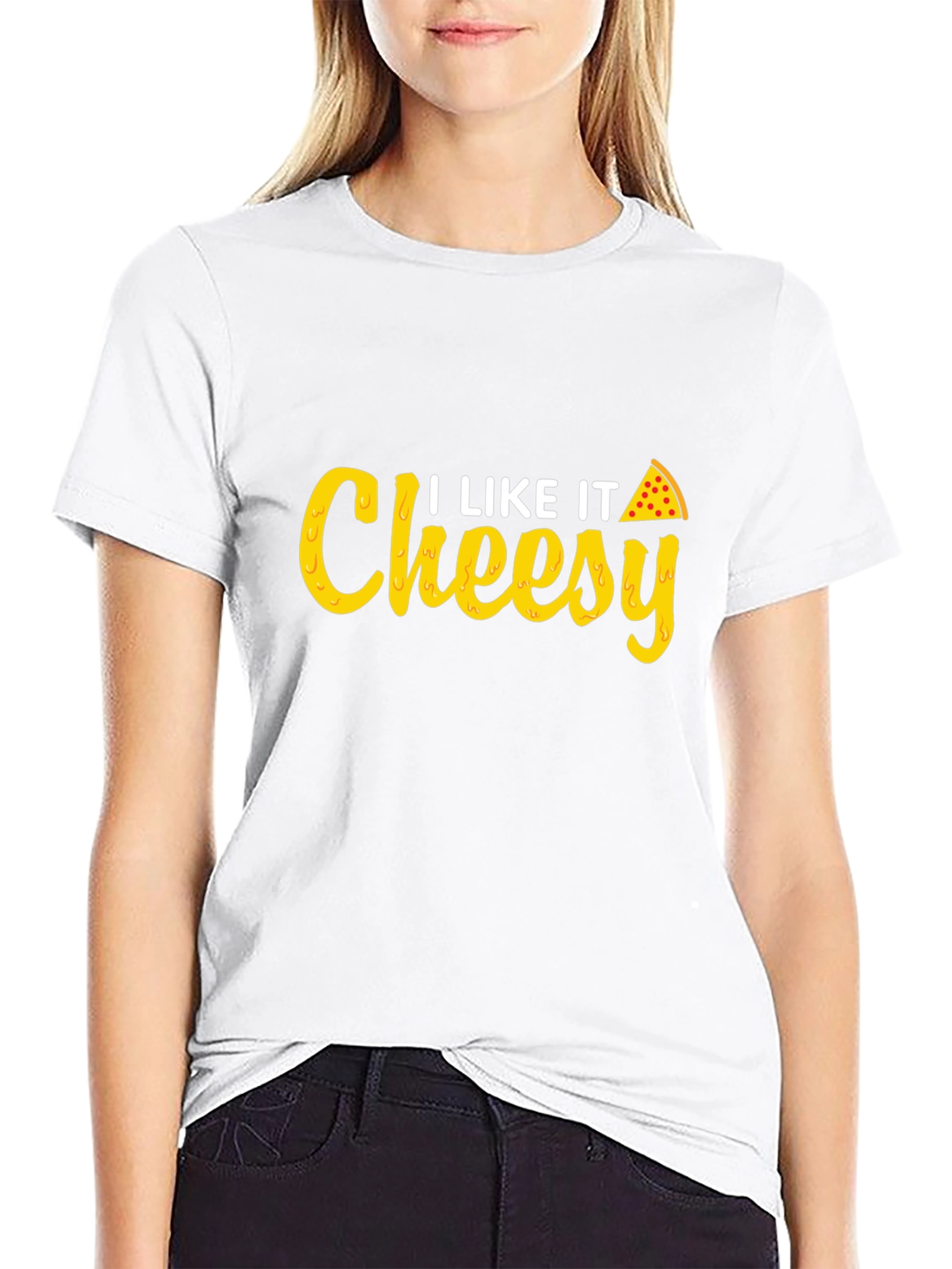 I Like It Cheesy T-Shirt - Pizza Lover Tee - 9
