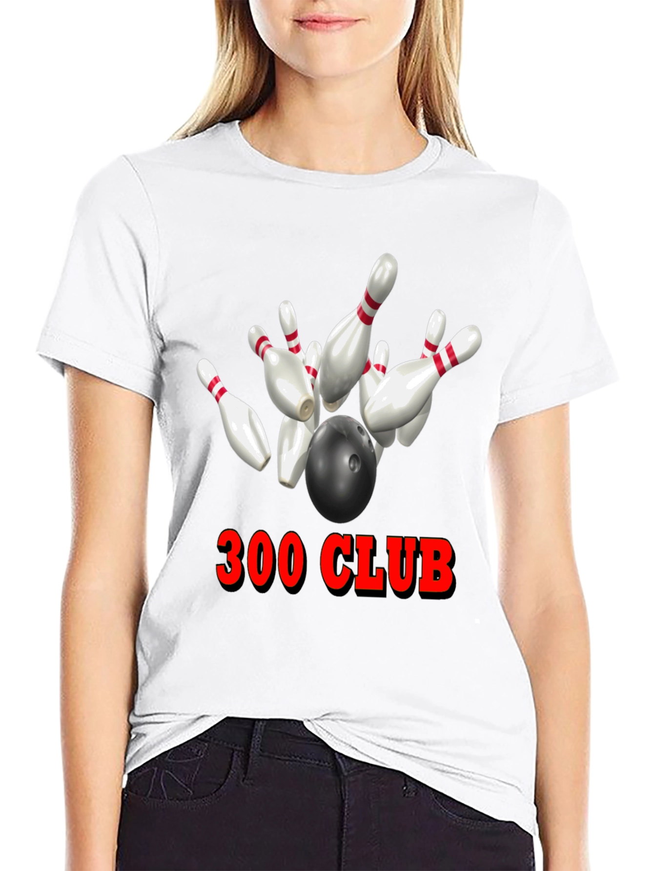 Black 300 Club Bowling T-Shirt view 9