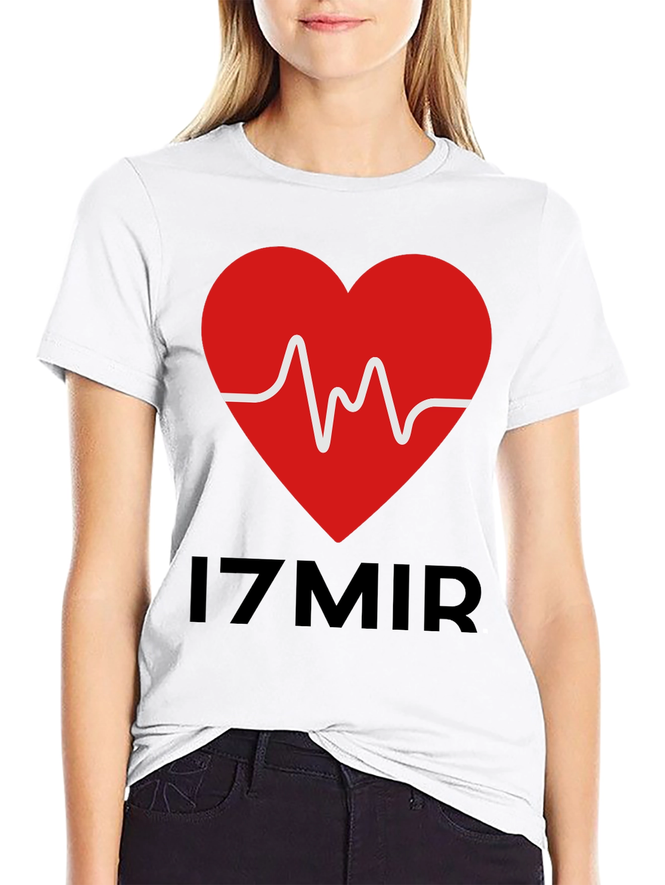 Black Izmir Heartbeat T-Shirt - Unique Graphic Tee view 9