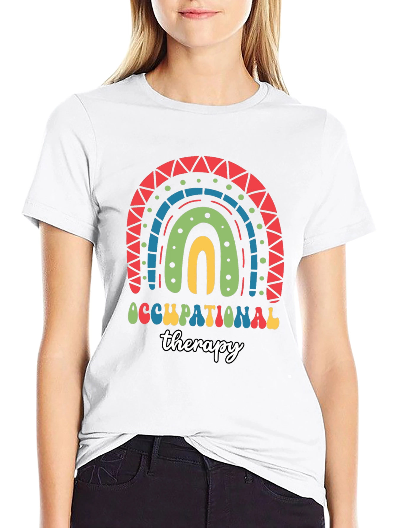 Occupational Therapy Rainbow T-Shirt - 9