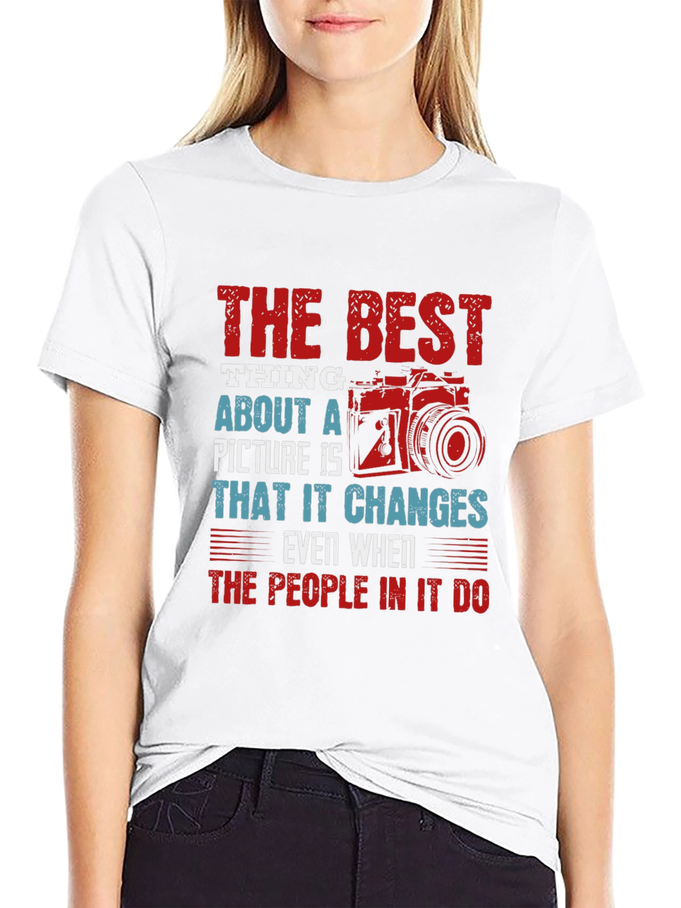 Black Photographer's T-shirt - "The Best Thing About A Picture" view 9