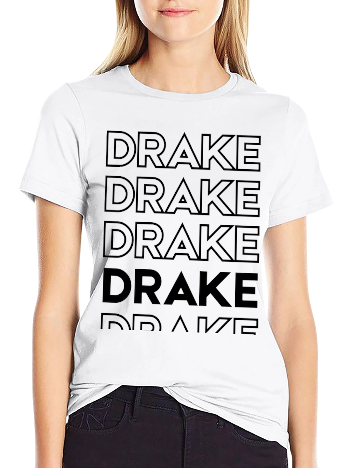 Men's Black "Drake" Graphic T-Shirt - 9