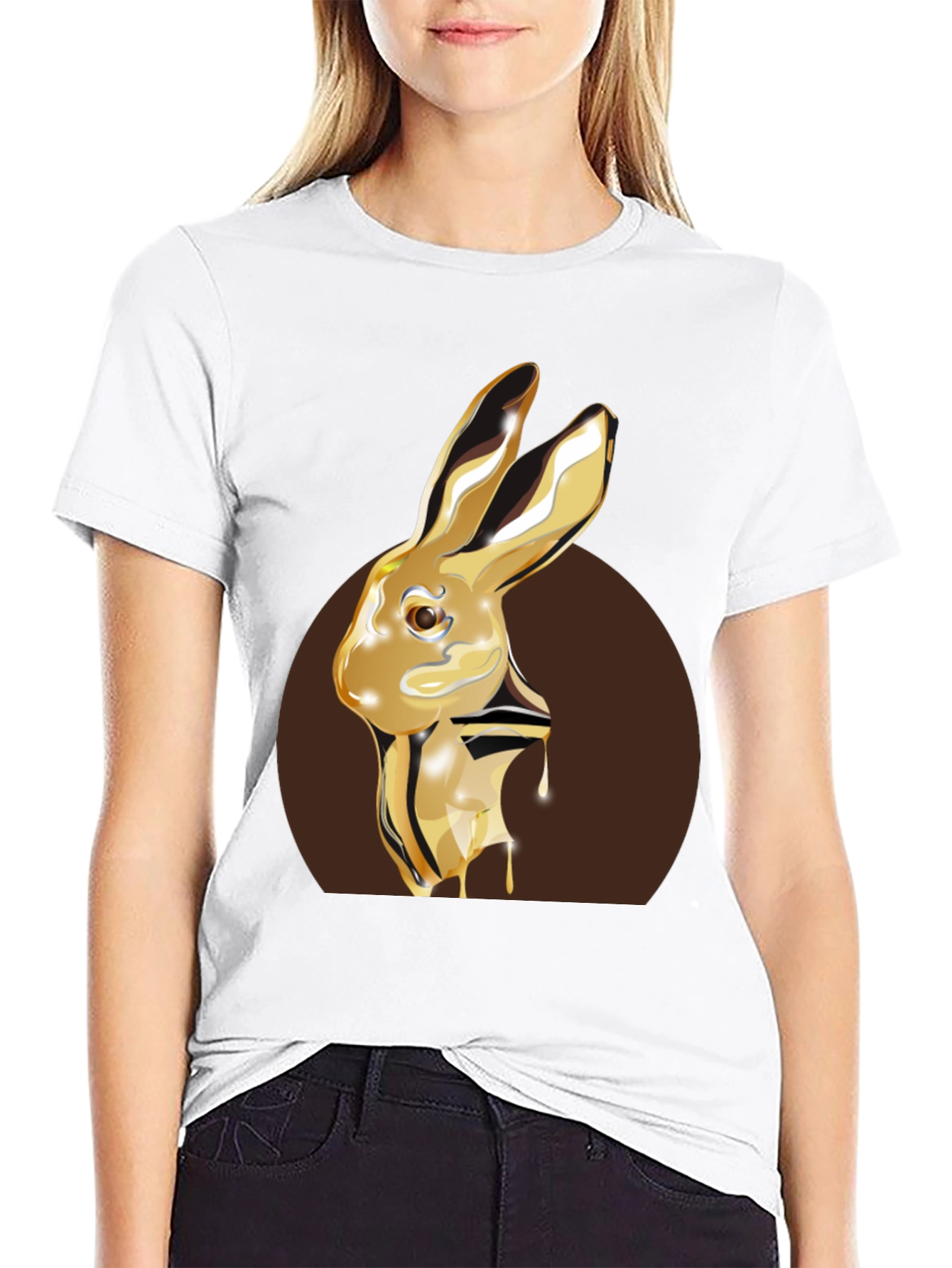Black Golden Honey Bunny T-Shirt view 9