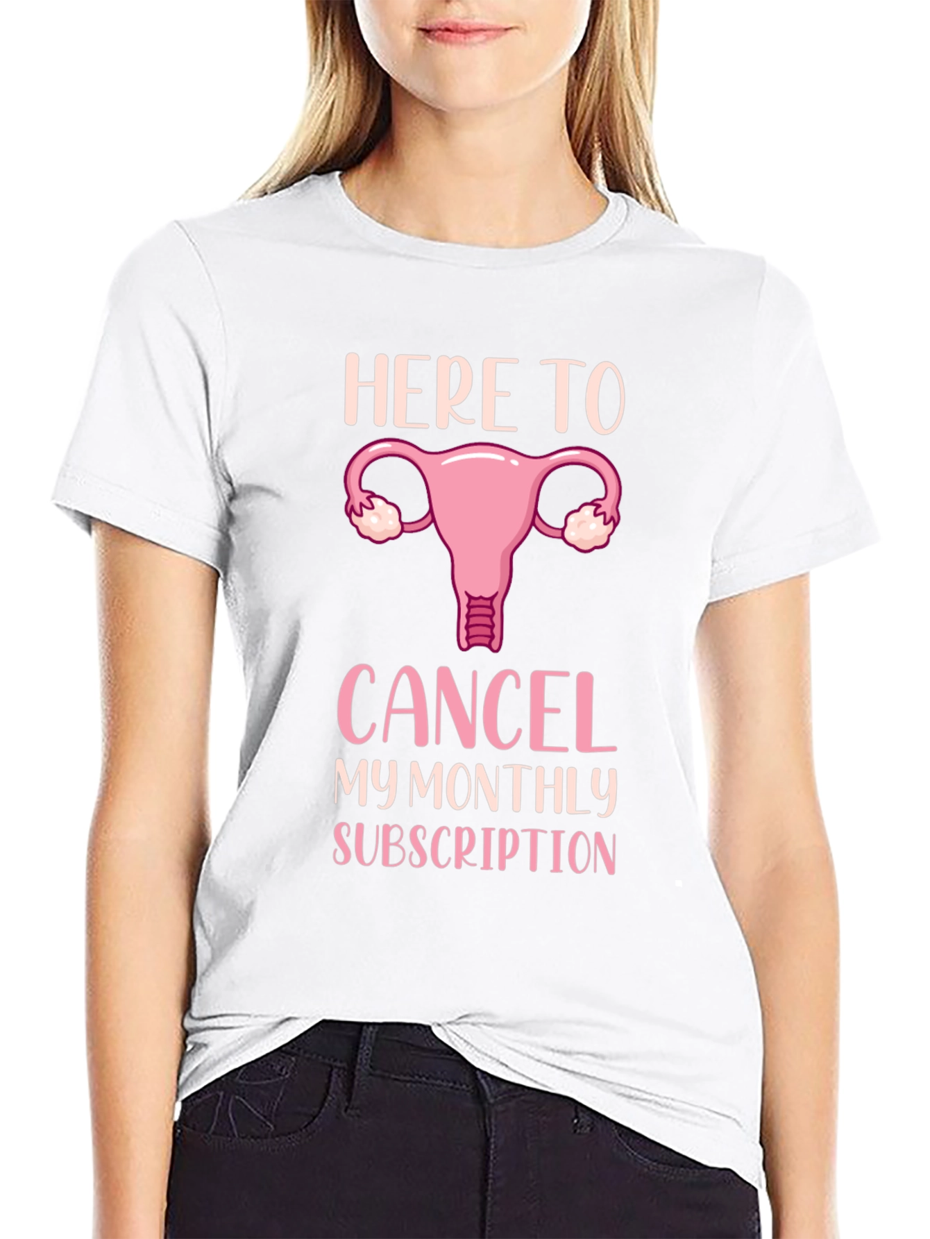 Black Here To Cancel Monthly Subscription T-Shirt view 9