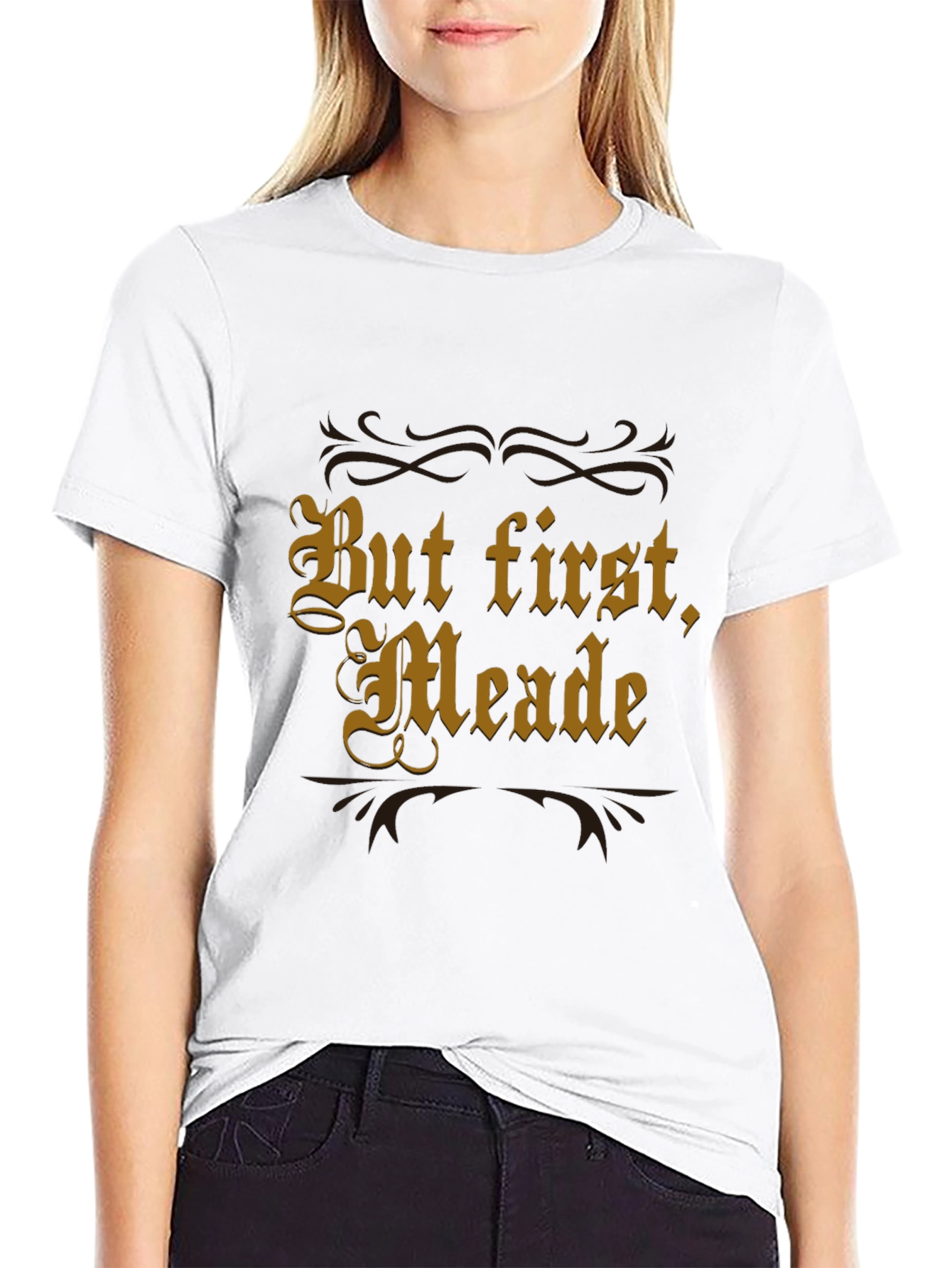 Black But First, Meade - Funny Mead Lover T-Shirt view 9