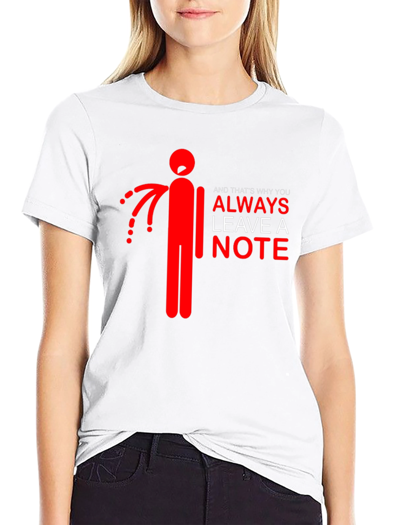 Black Always Leave a Note Graphic Tee view 9