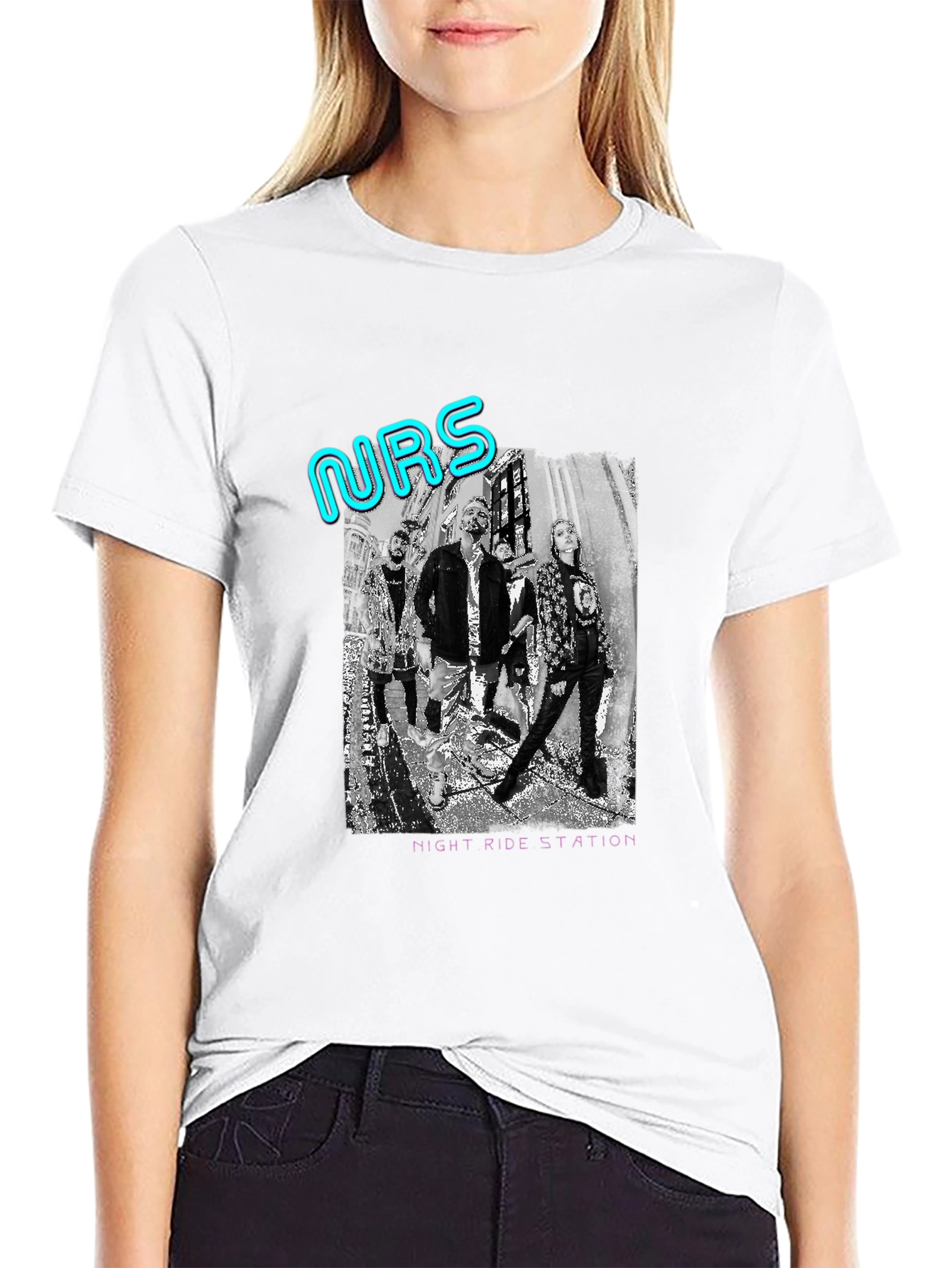 Black Night Riots Station Graphic Tee view 9