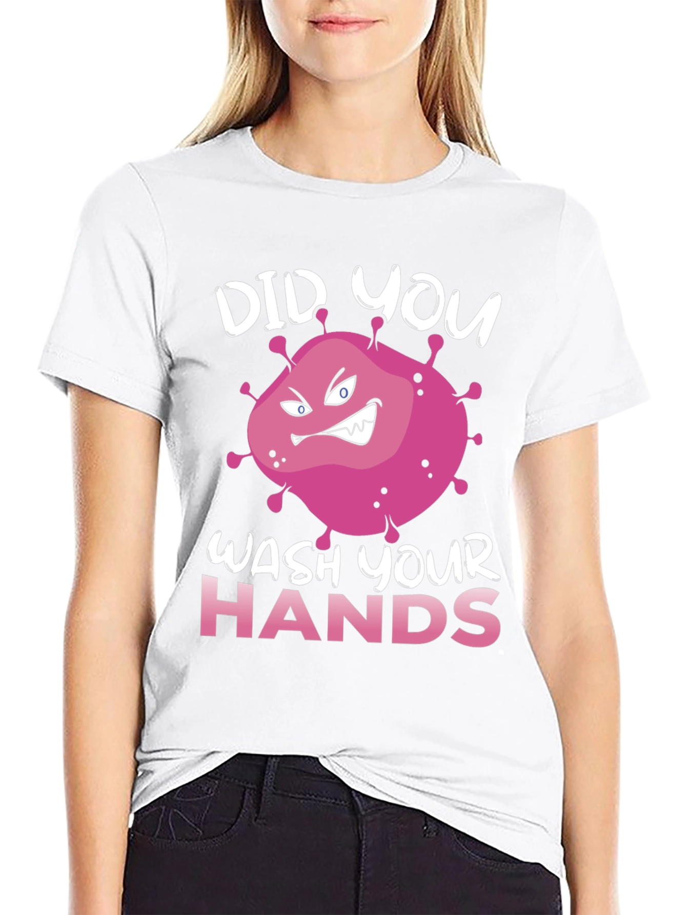 Black Did You Wash Your Hands T-Shirt view 9