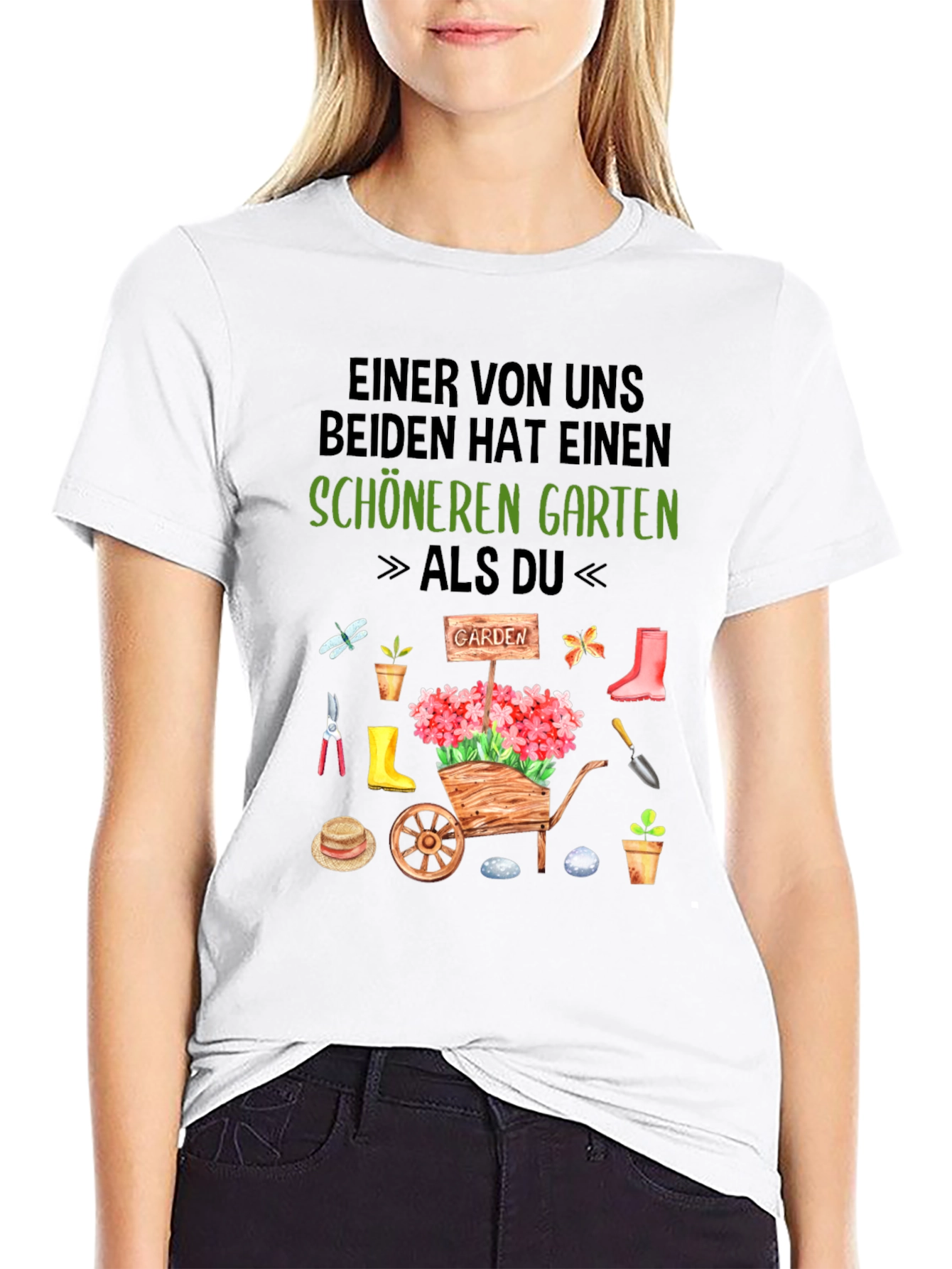 Black Gardener T-Shirt: "Schöneren Garten" view 9