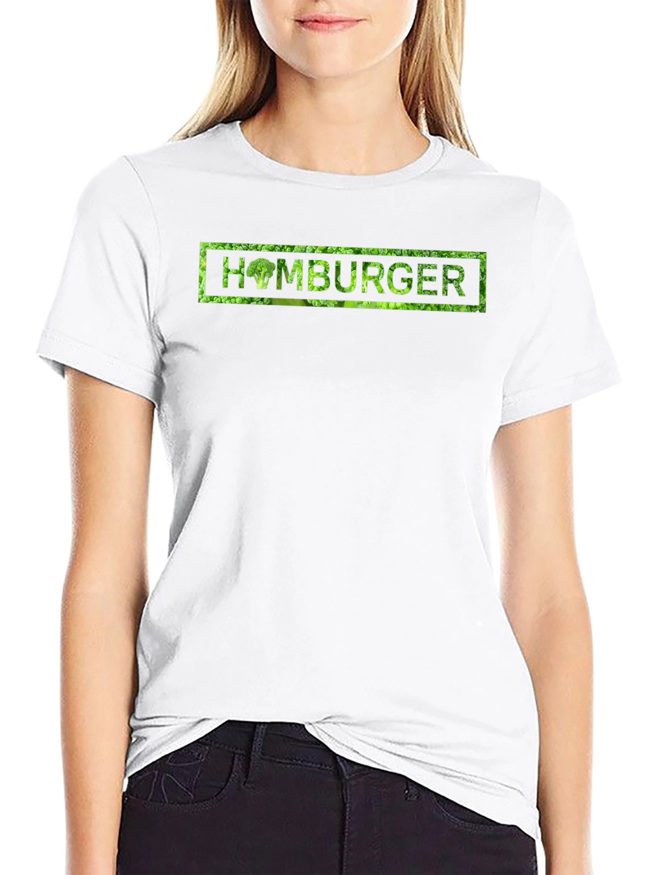 Black Homburger Broccoli Graphic T-Shirt view 9