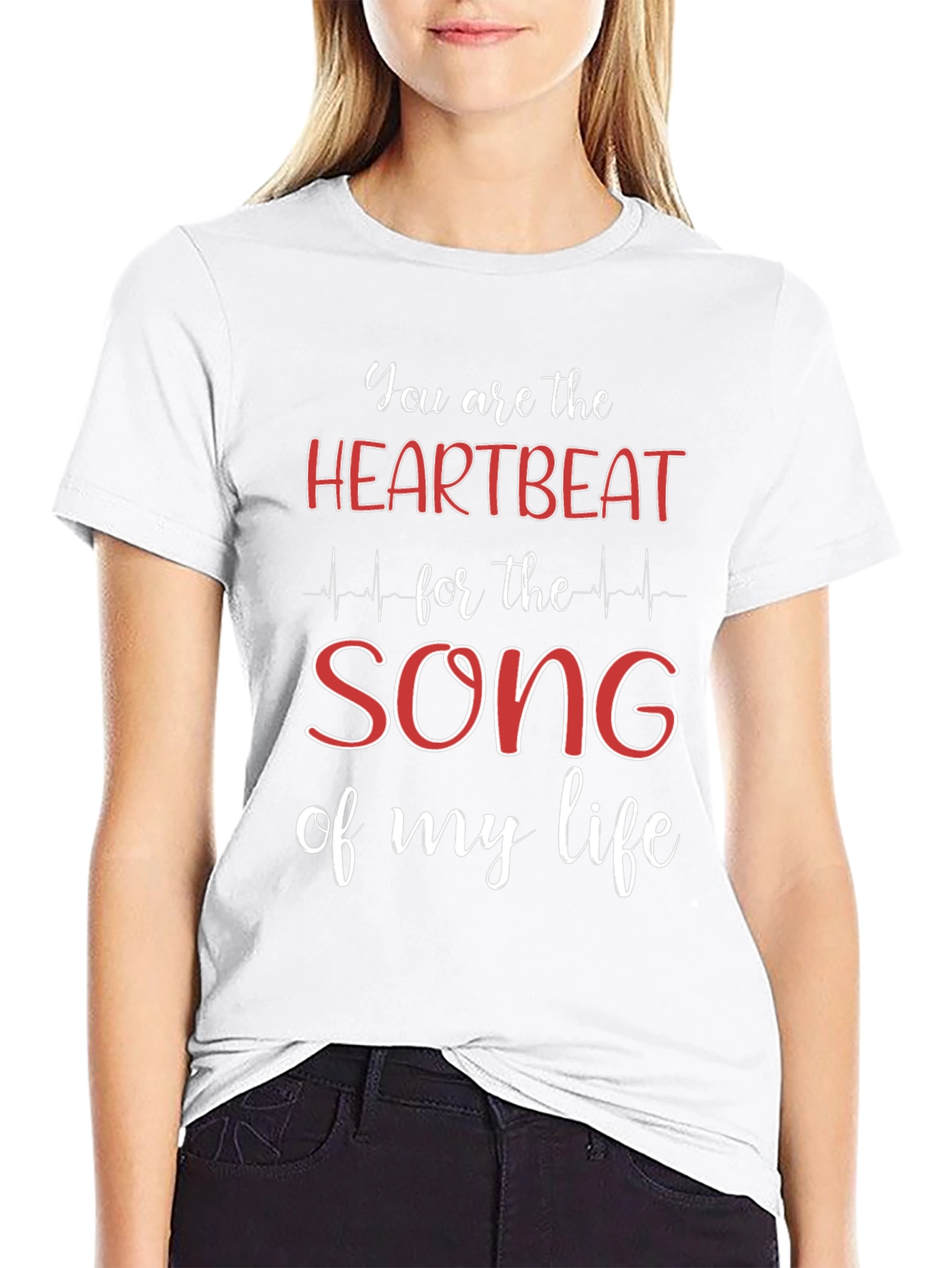 Black Heartbeat Song Graphic Tee - Life's Anthem view 9