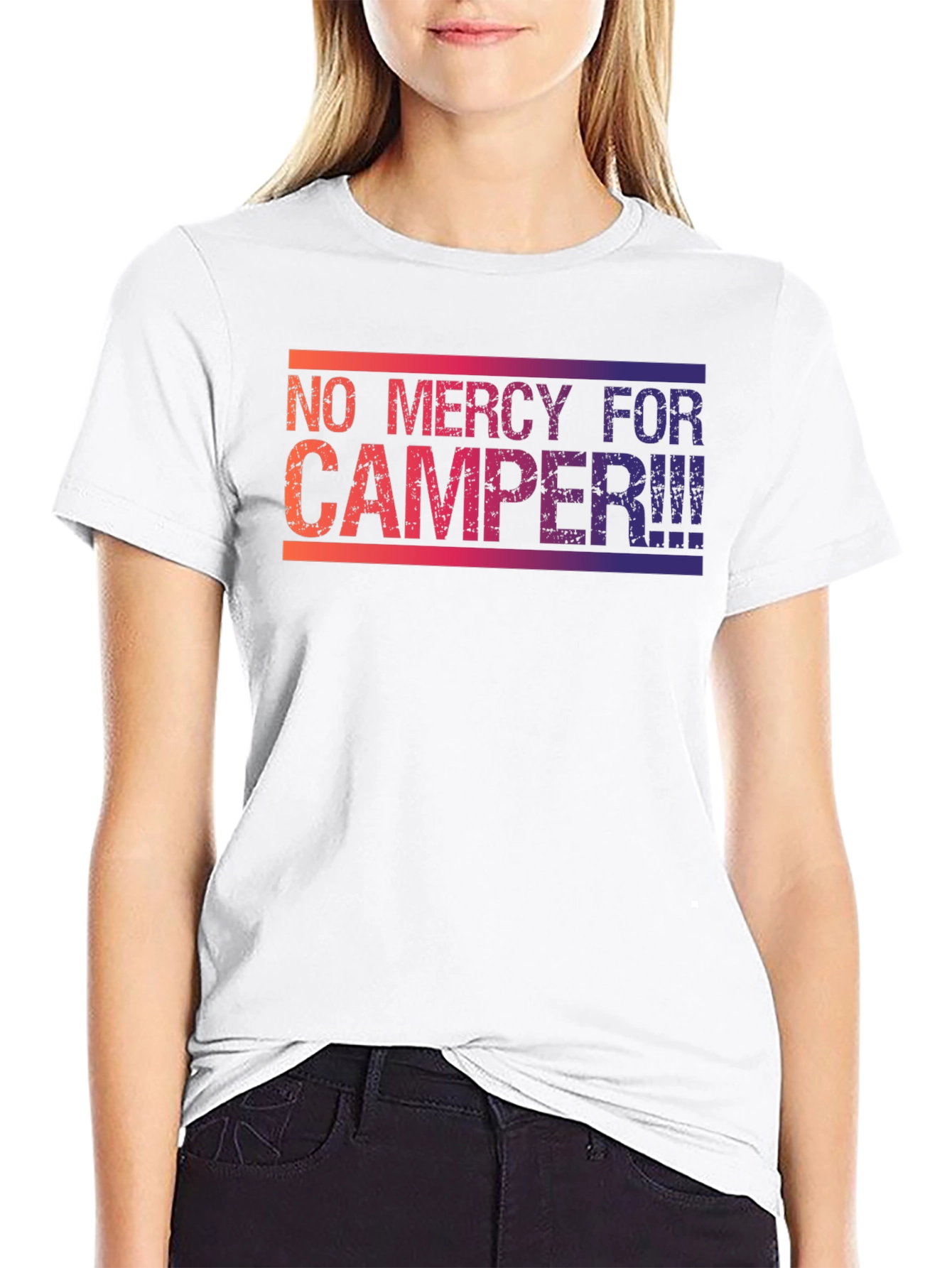 Black No Mercy for Camper Graphic Tee view 9