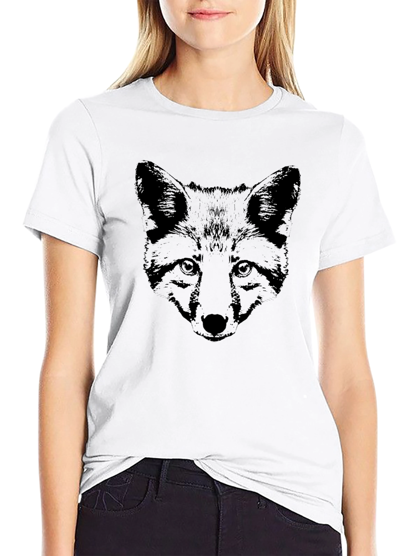 Black Black Fox Graphic Tee - Stylish & Unique view 9