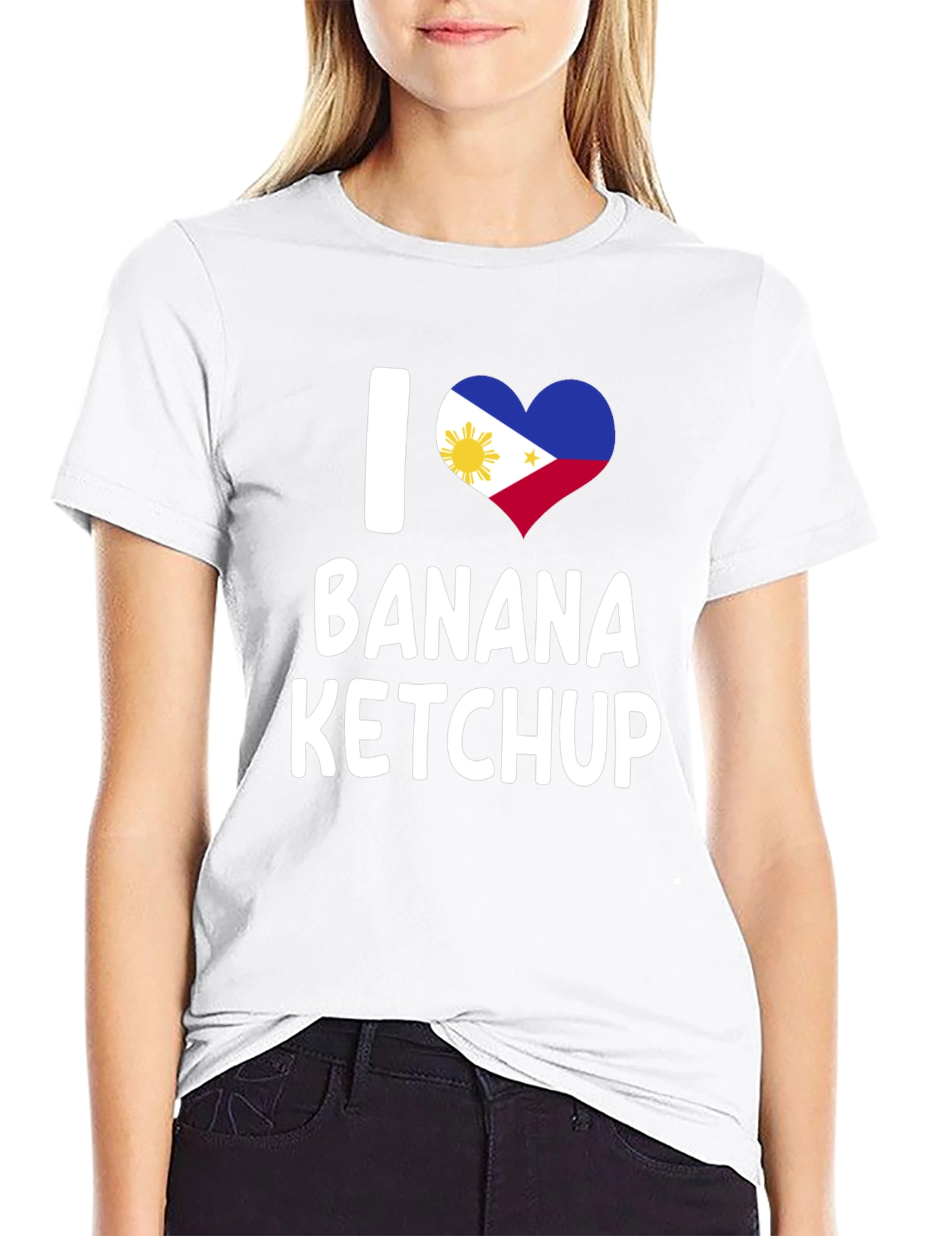 I Heart Banana Ketchup Tee - Novelty Graphic T-Shirt - 9
