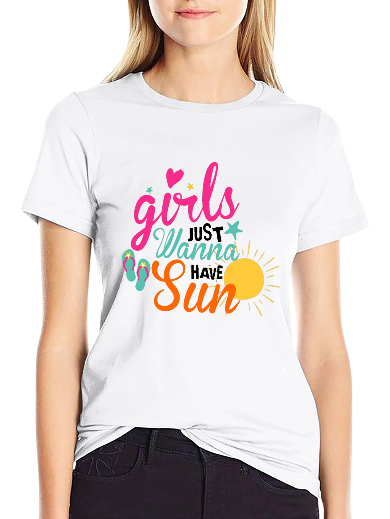 Black Girls Wanna Have Sun Graphic T-Shirt view 9