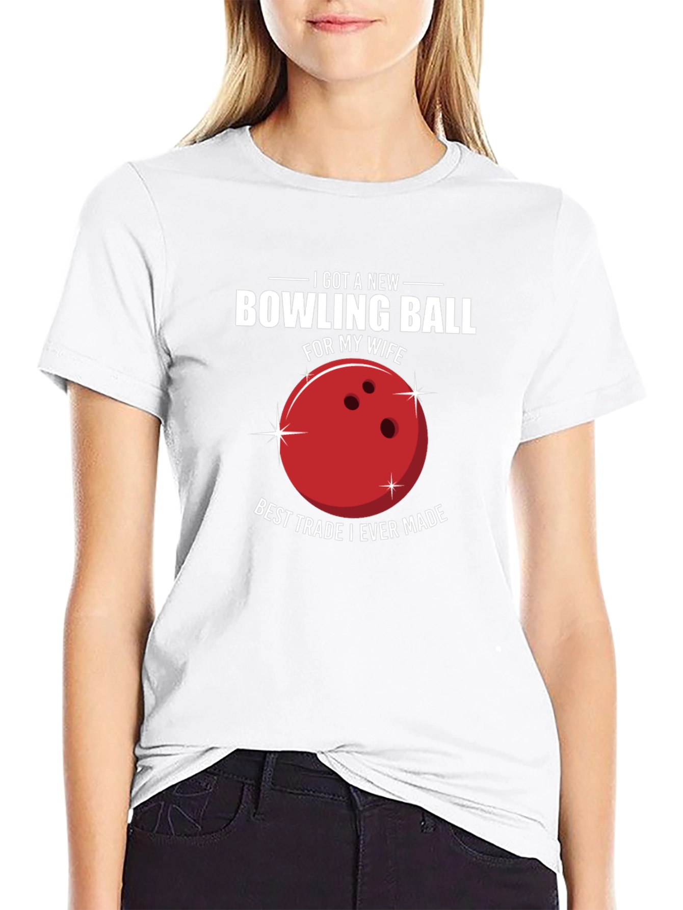 Bowling Ball Wife Trade T-Shirt - 9