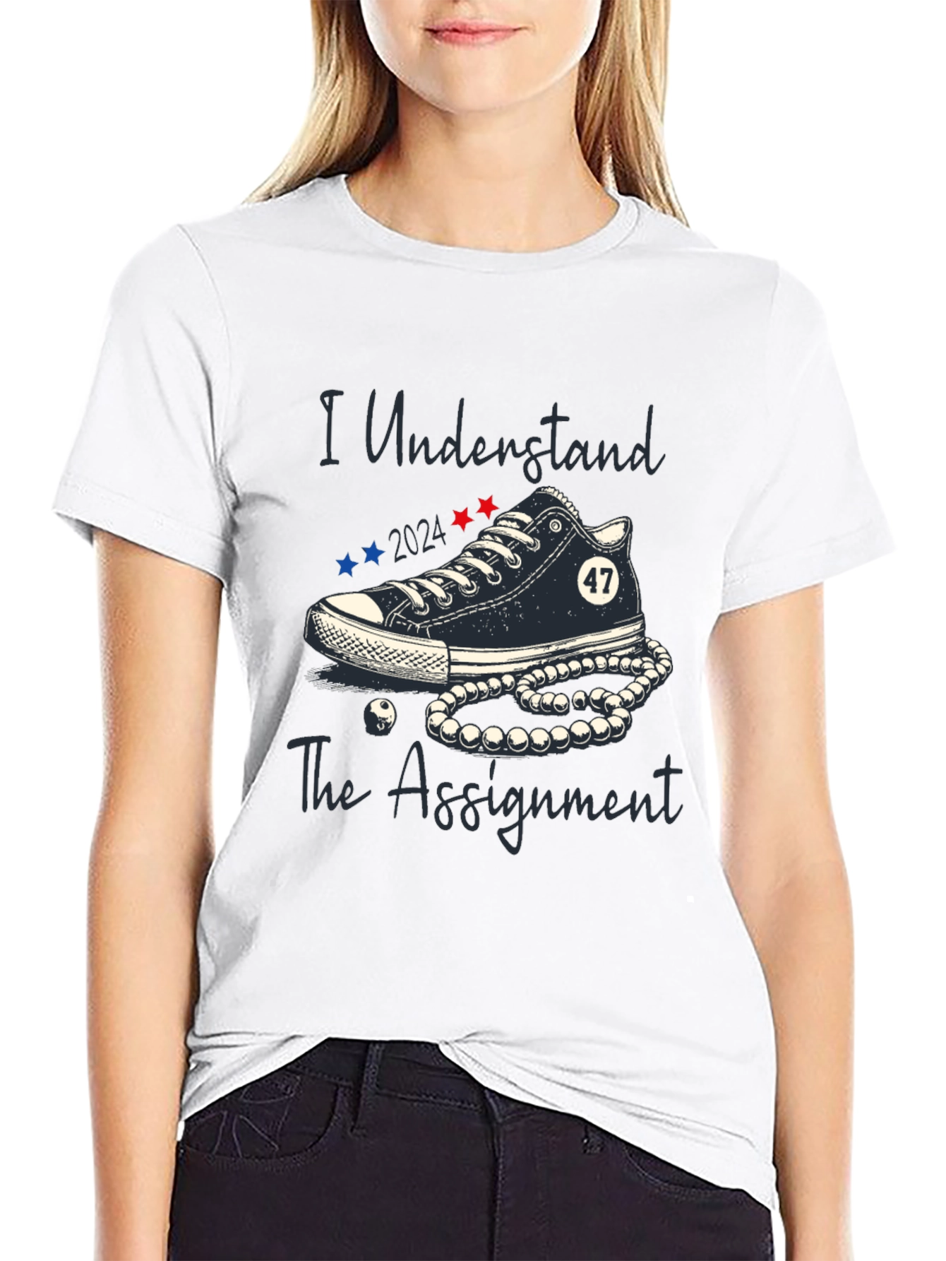 Black I Understand The Assignment 2024 Graphic Tee view 9