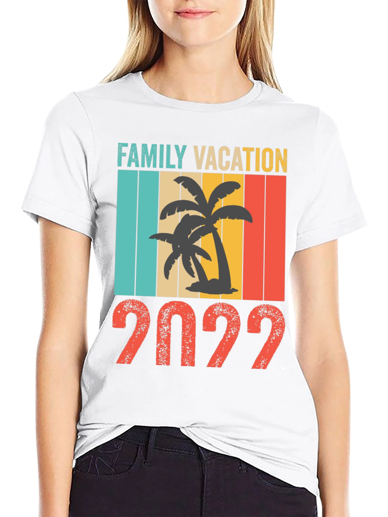 Black Family Vacation 2022 T-Shirt view 9