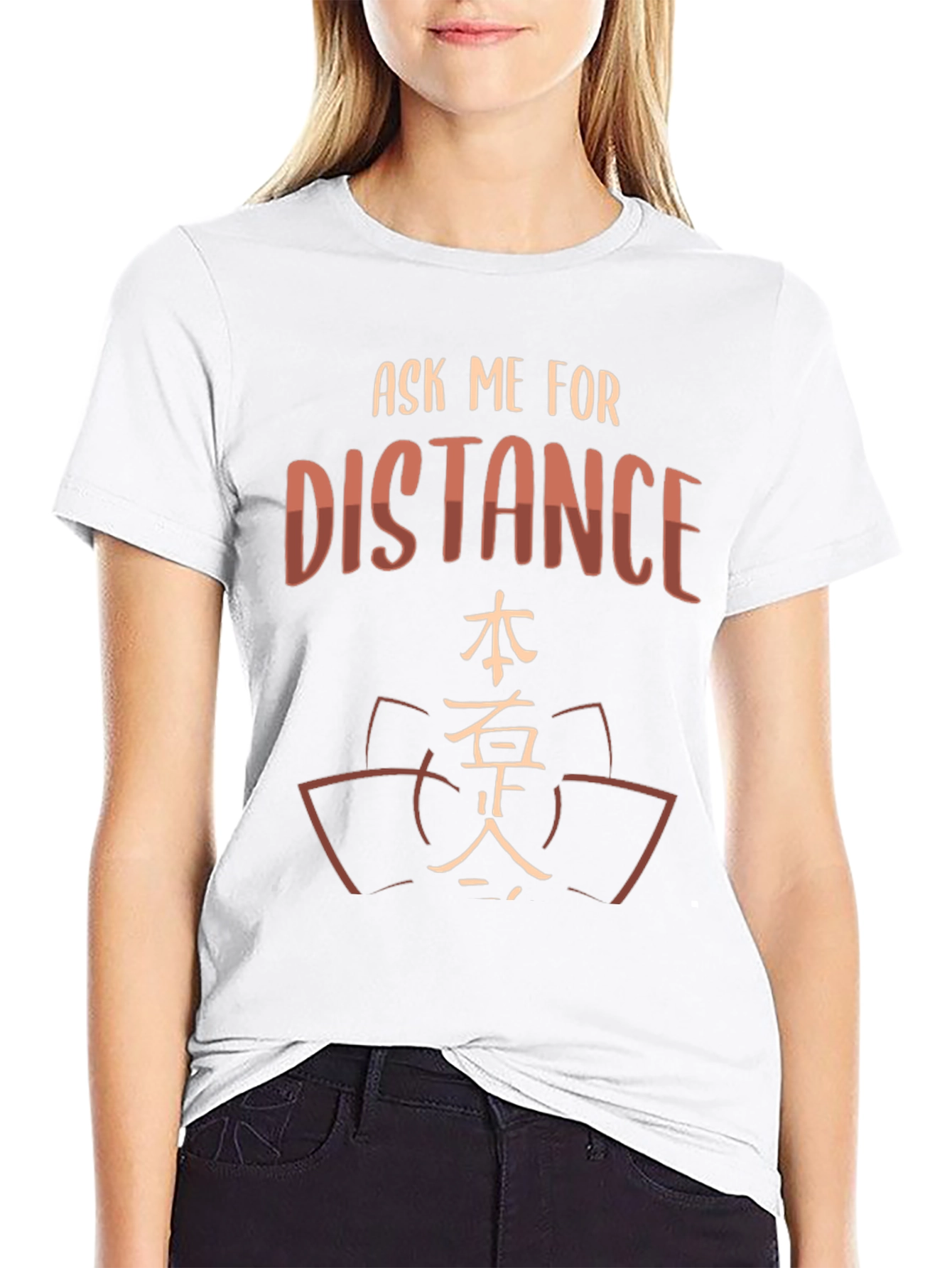 Black Ask Me For Distance T-Shirt - Stylish & Unique Design view 9