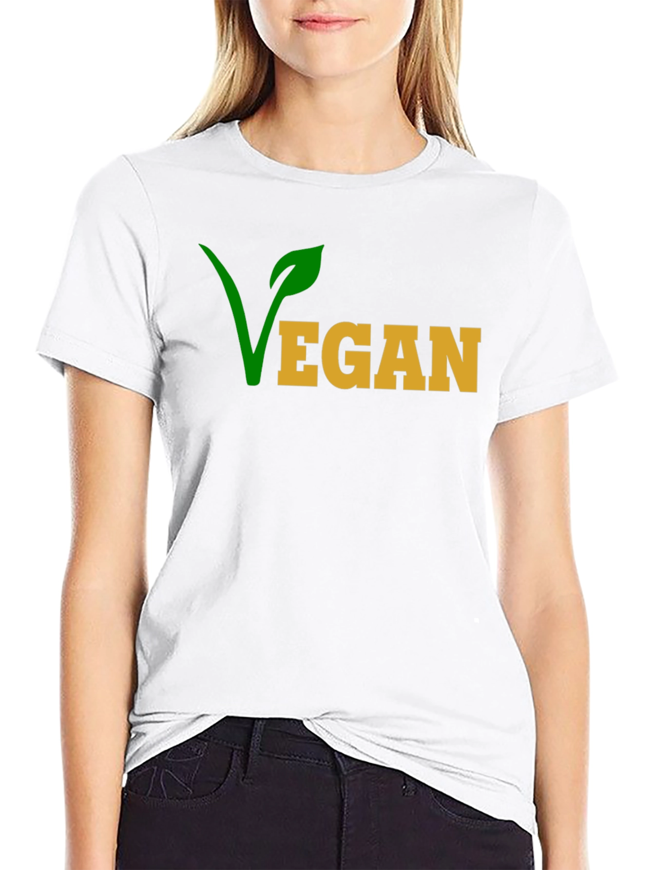 Black Vegan T-Shirt - Stylish & Sustainable view 9