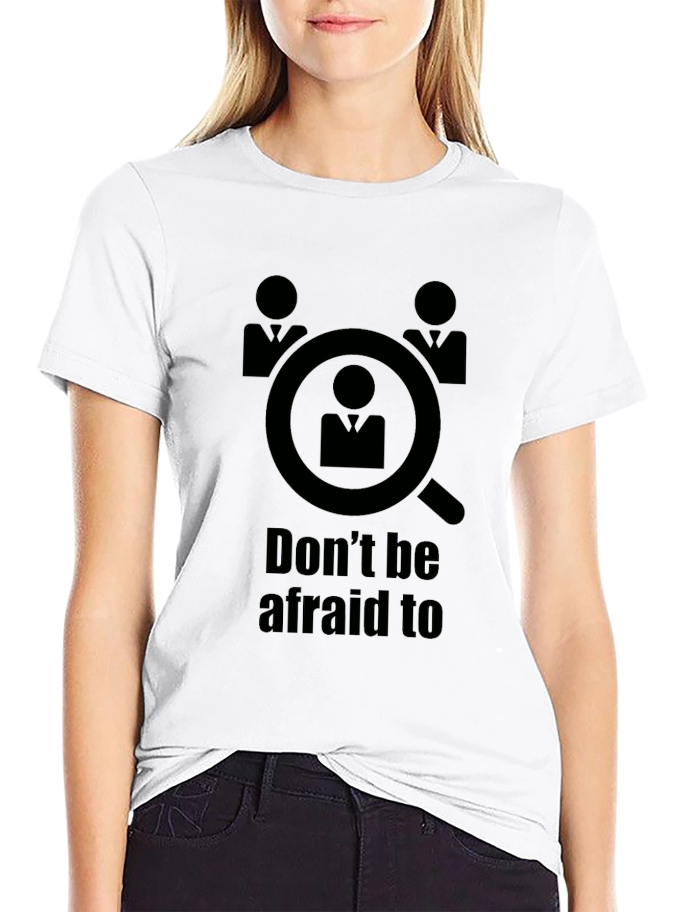 Black Don't Be Afraid to be Searched T-Shirt view 9