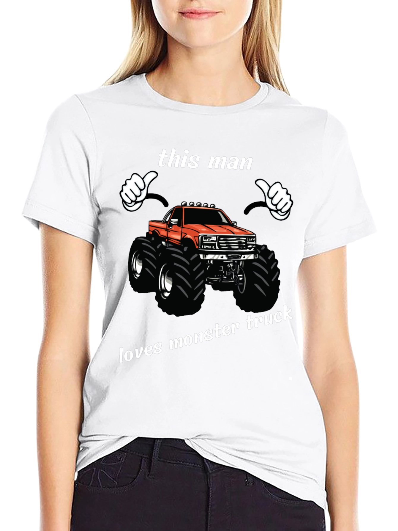 Black Monster Truck Lover T-Shirt view 9