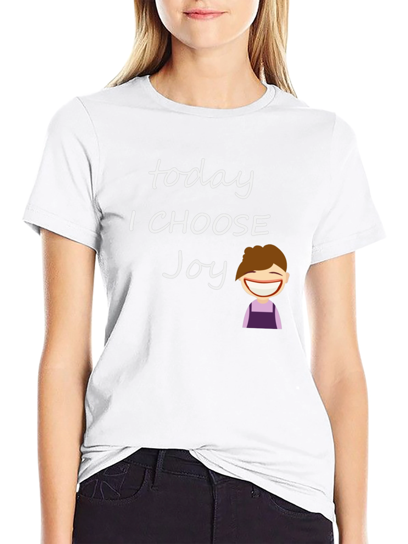 Black Choose Joy T-Shirt - Positive Vibes view 9