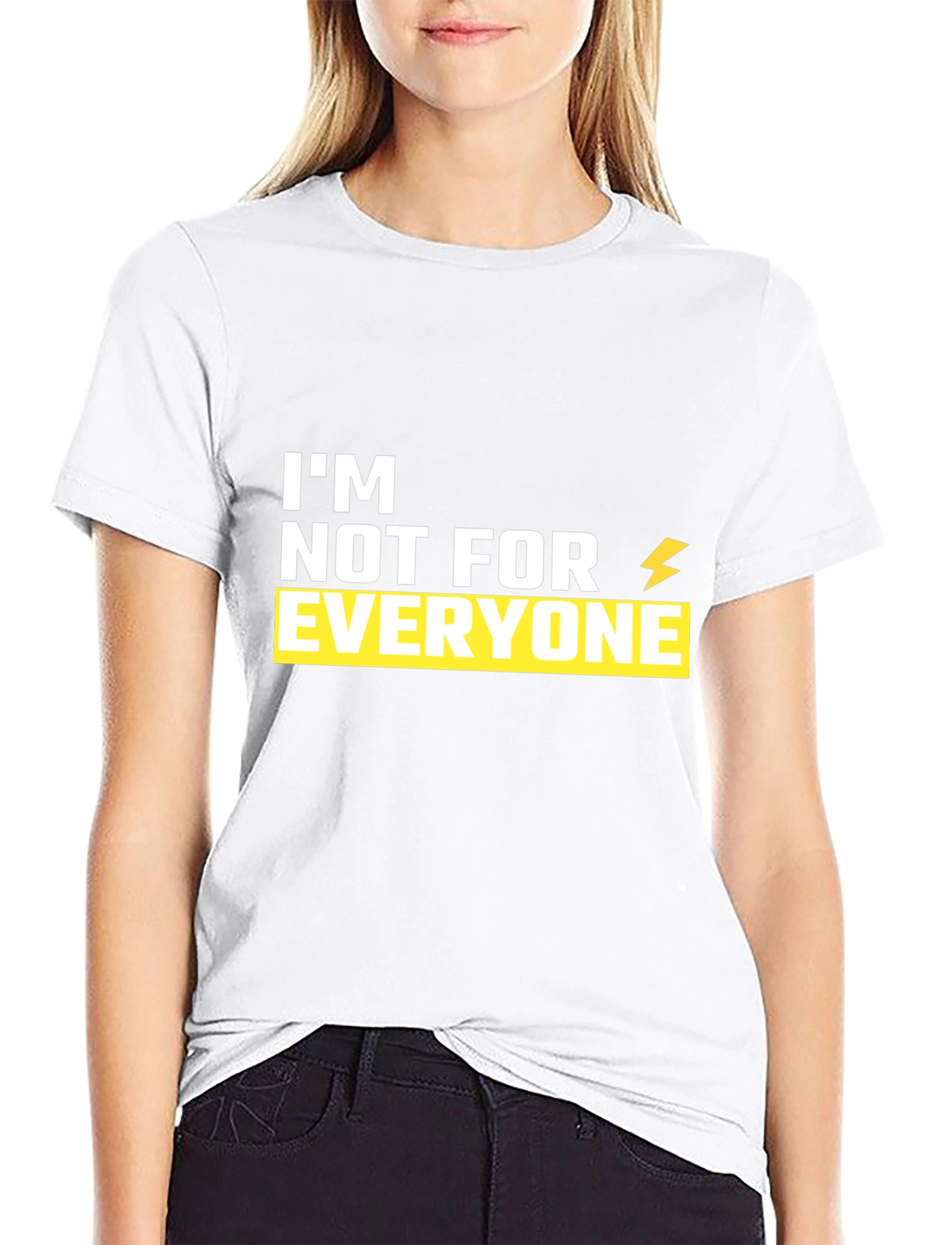 Black I'm Not For Everyone Graphic Tee view 9
