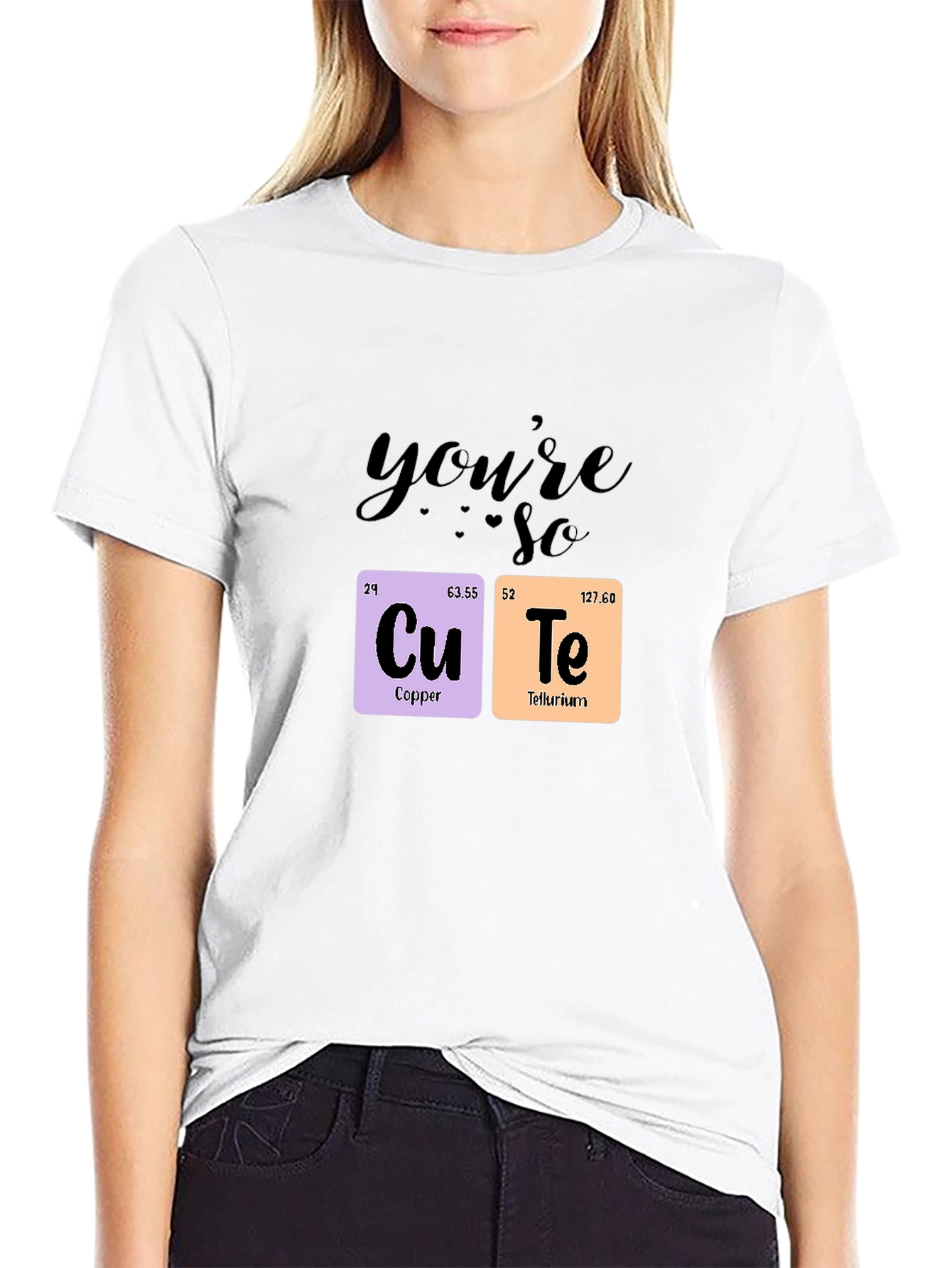 Black You're So Cute Chemistry T-Shirt view 9