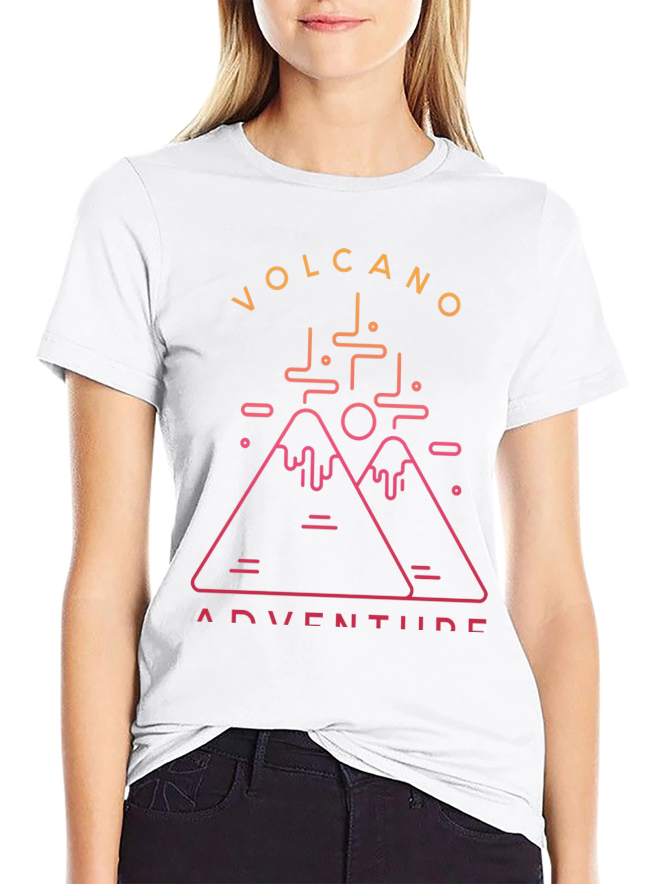 Black Volcano Adventure Graphic Tee view 9