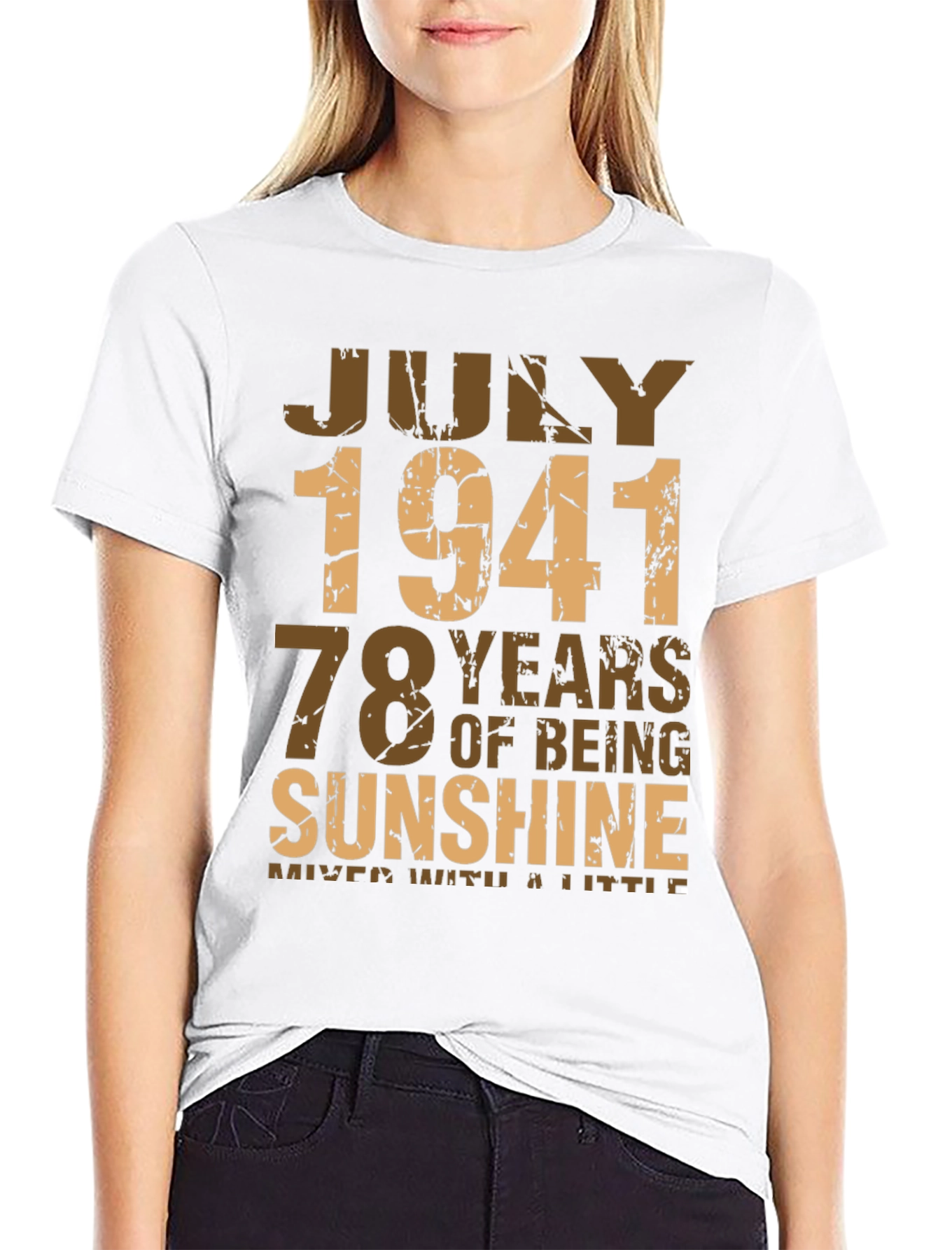 Black July 1941 78 Years of Sunshine T-Shirt view 9