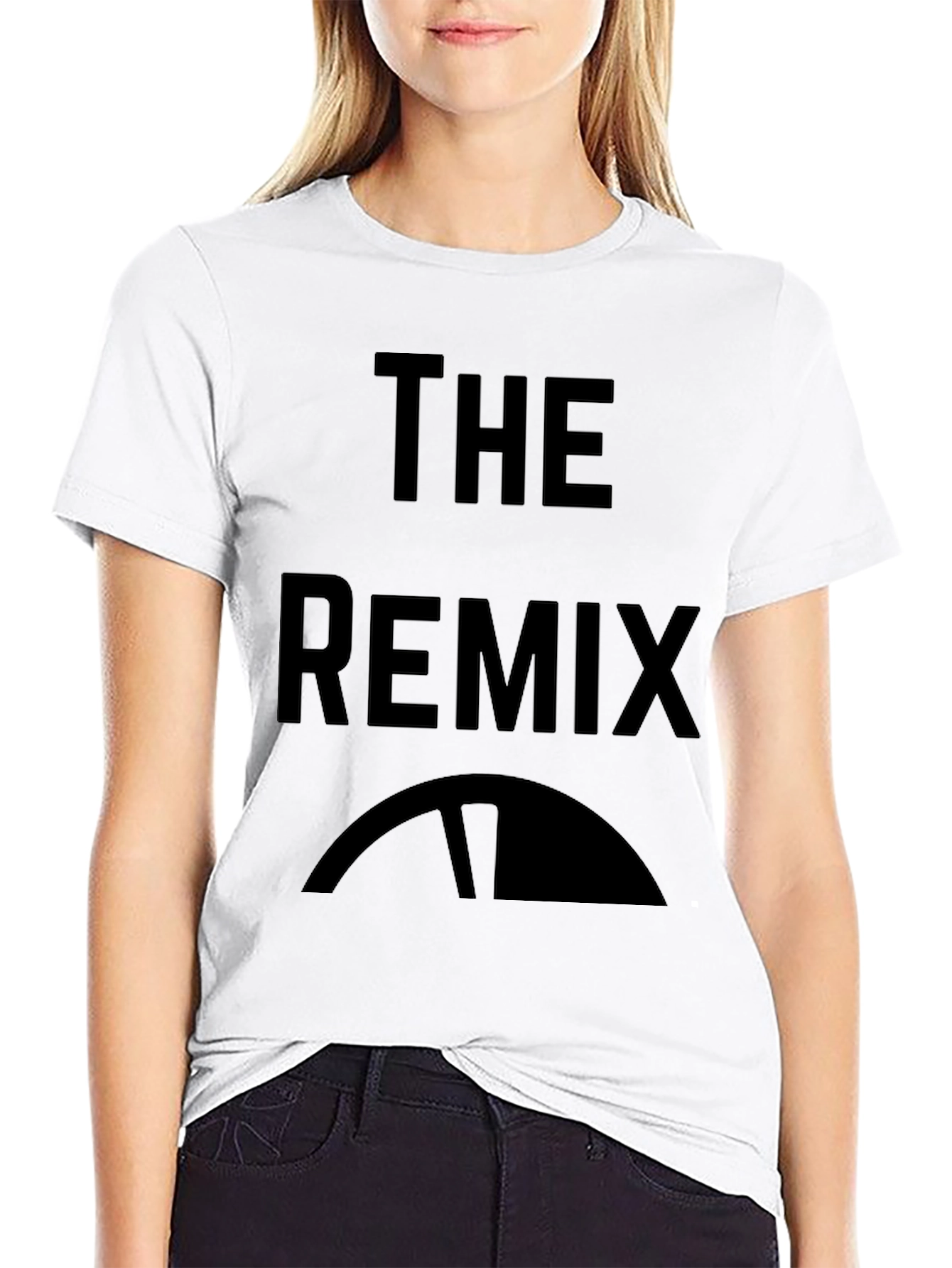 Black The Remix Graphic T-Shirt - Cool Casual Tee view 9