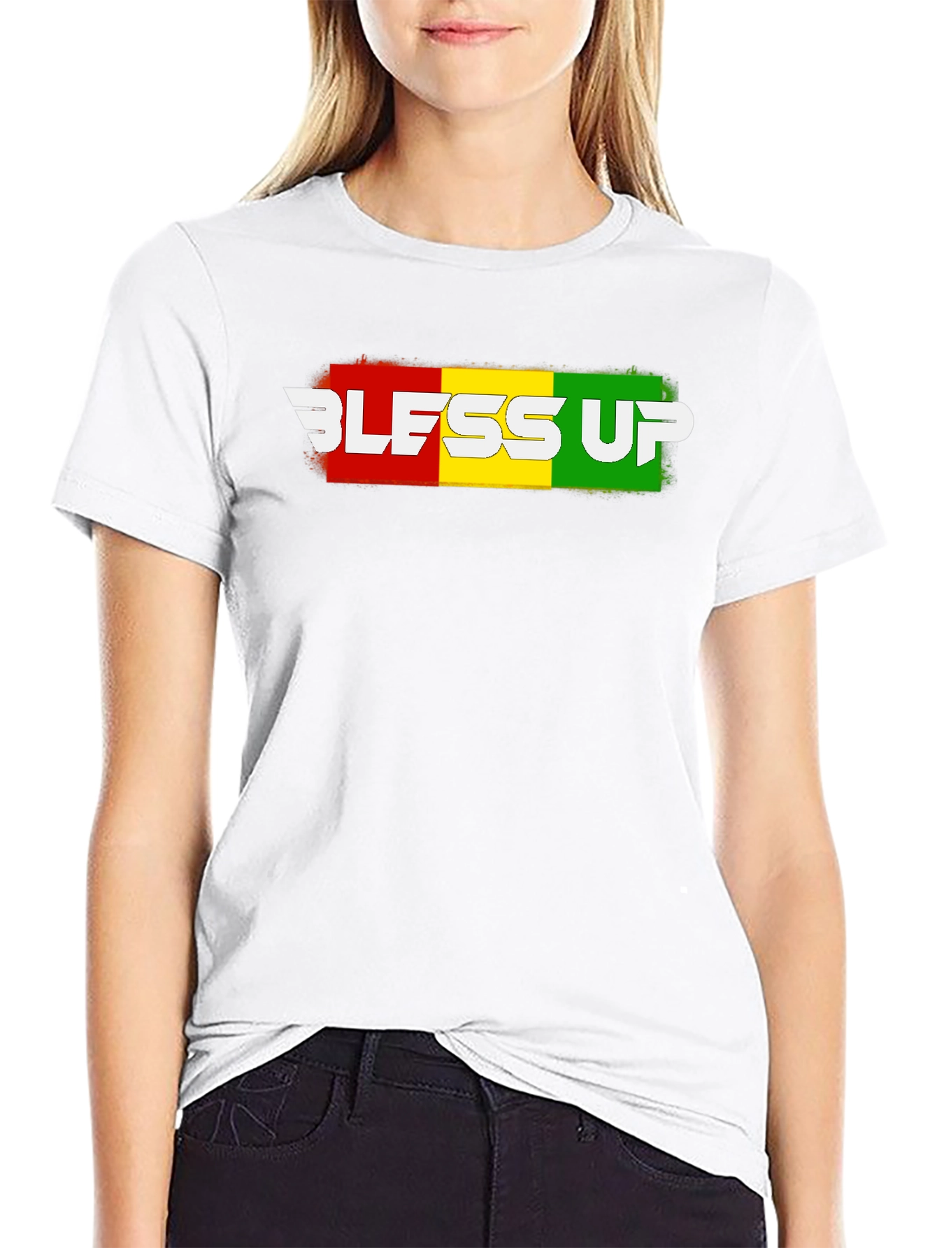 Black Bless Up Rasta T-Shirt - Reggae Style view 9