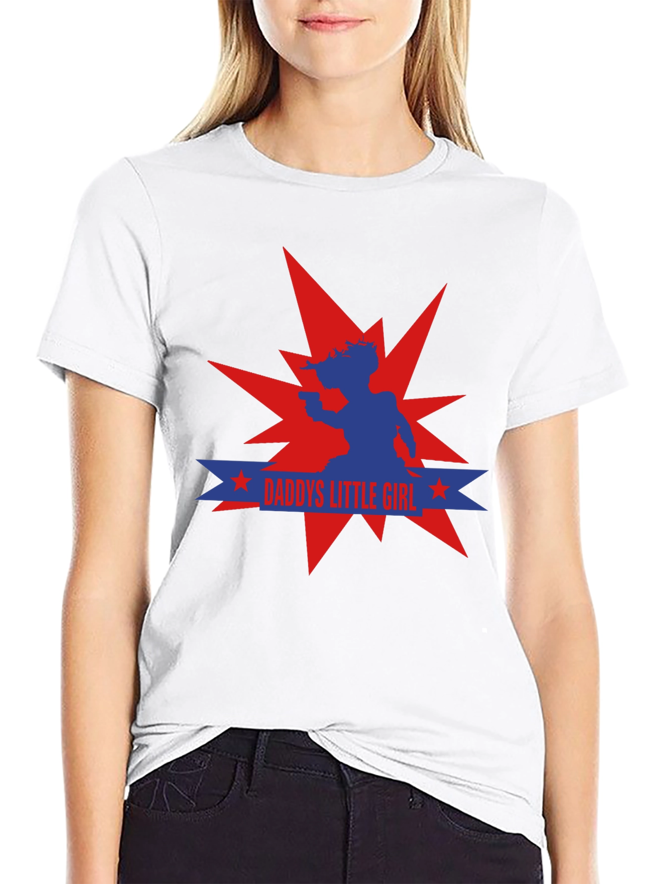 Black Daddy's Little Girl T-Shirt view 9