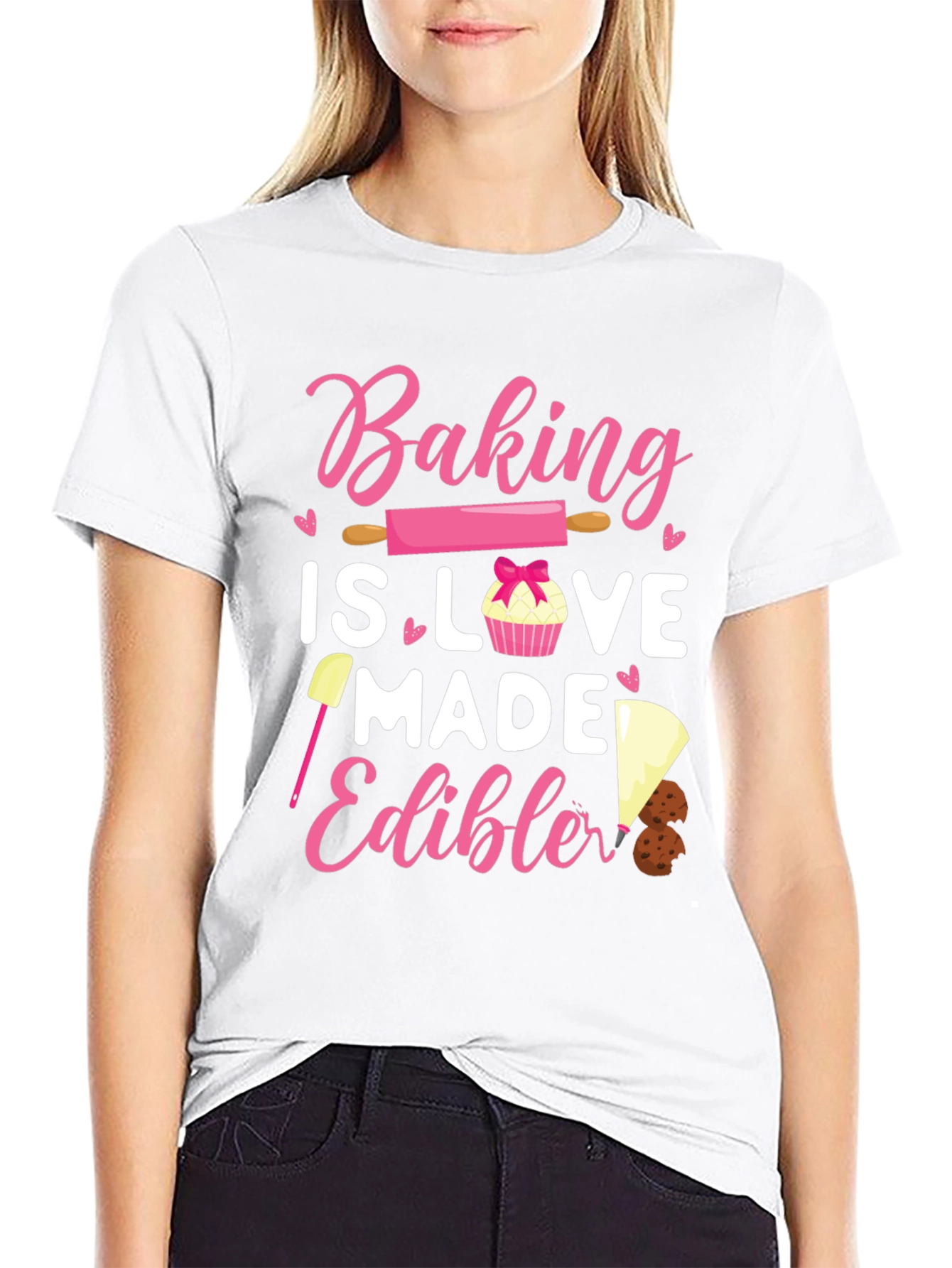 Black Baking is Love Made Edible Tee view 9