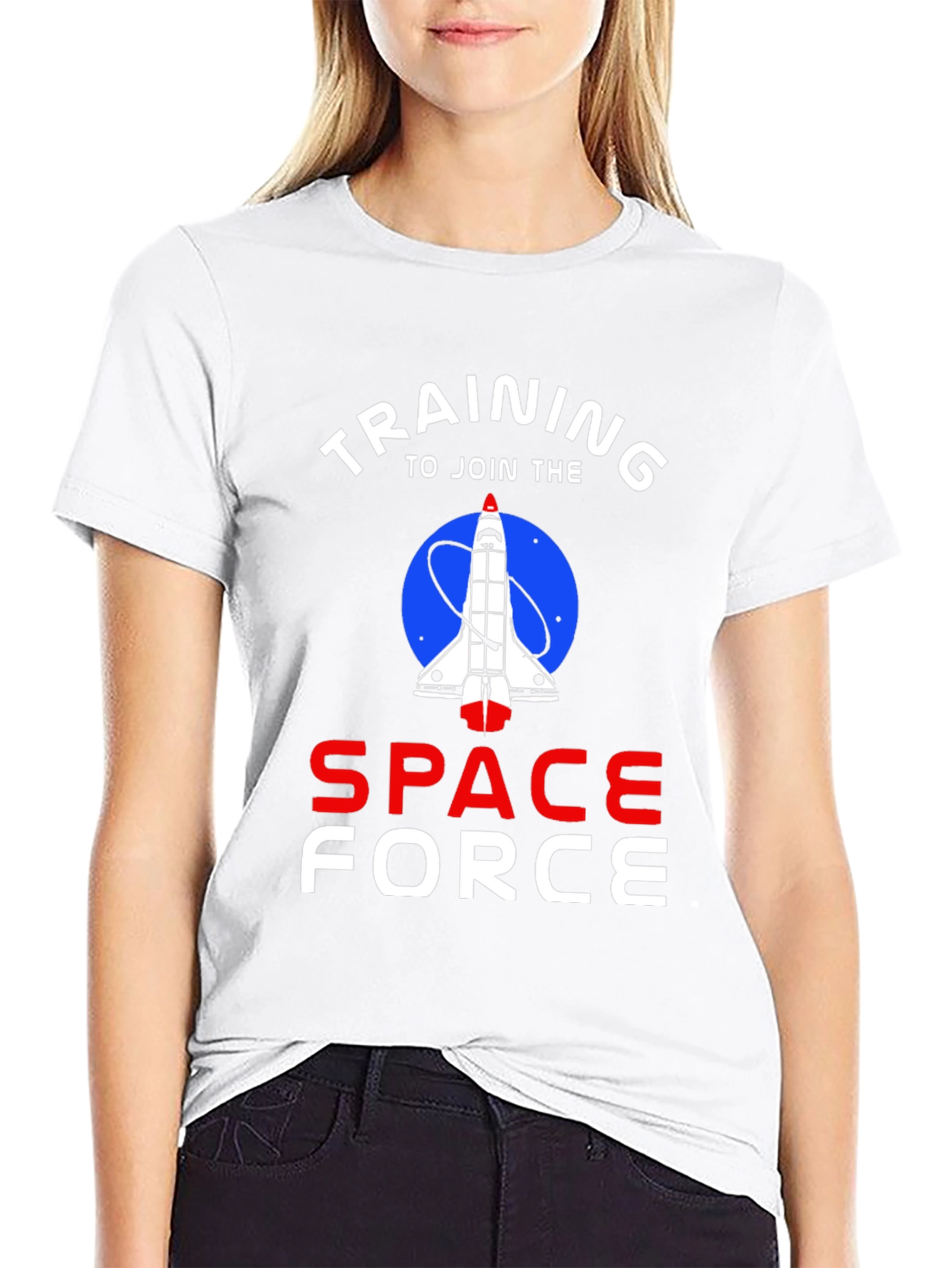 Black Training To Join The Space Force T-Shirt view 9