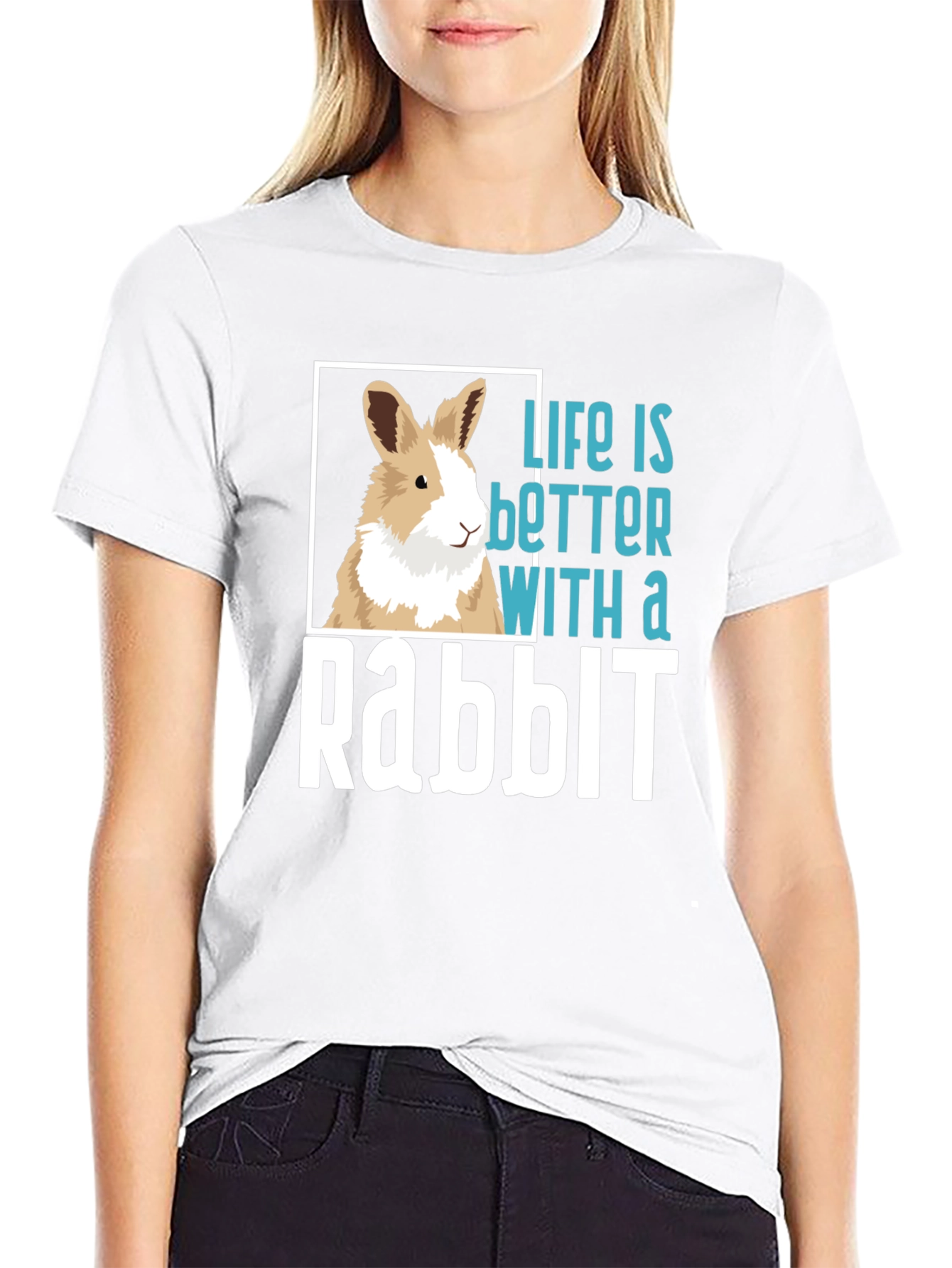 Black Life is Better with a Rabbit T-Shirt view 9