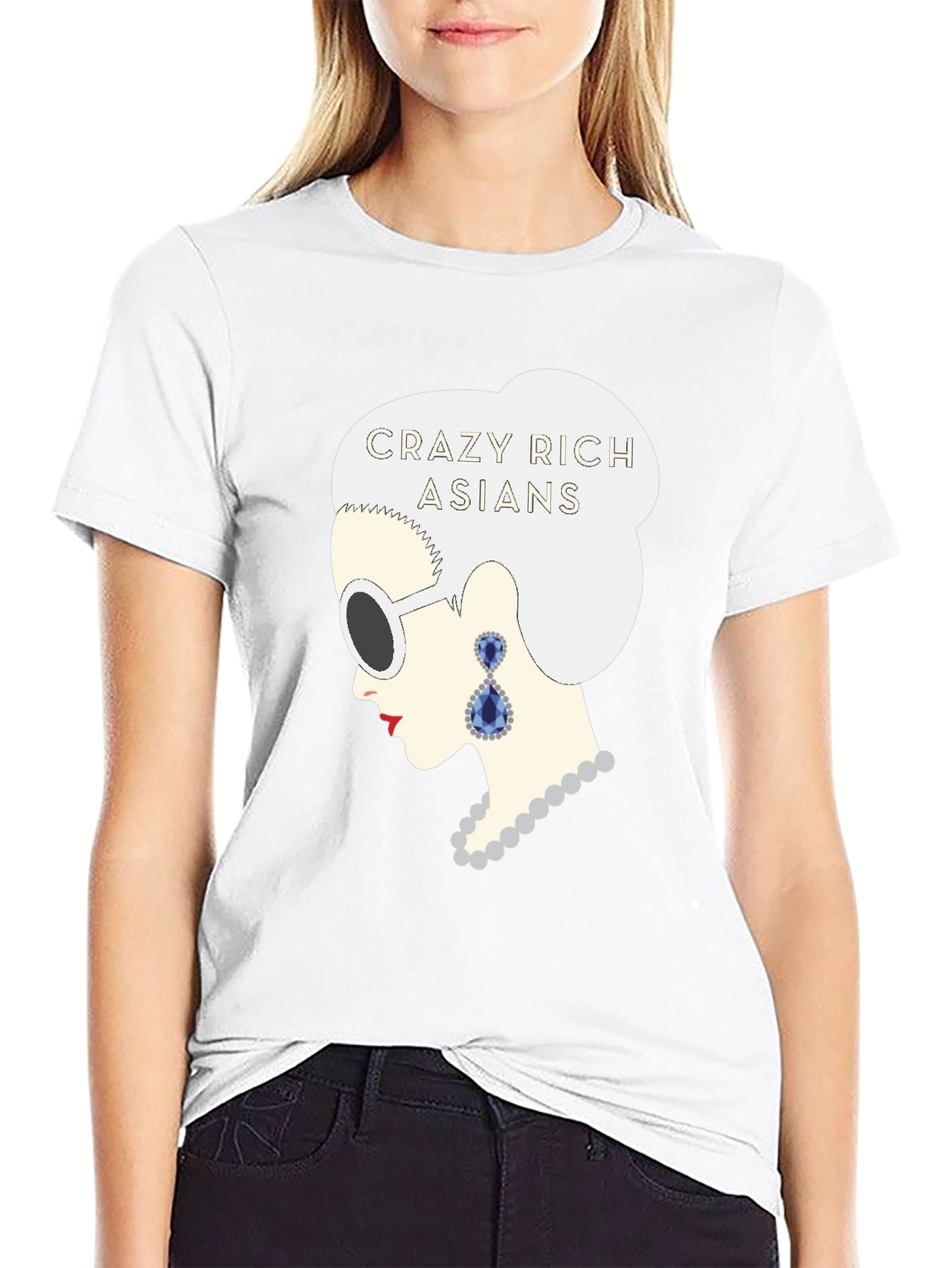 Black Crazy Rich Asians T-Shirt - Fashionable Graphic Tee view 9